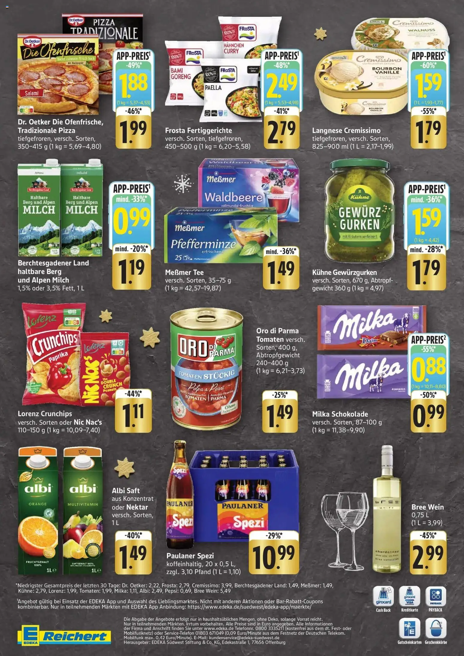 Edeka prospekt Waiblingen	 – gültig ab 08.12.2025 | Seite: 2 | Produkte: Frosta, Oro di parma, Saft, Tee