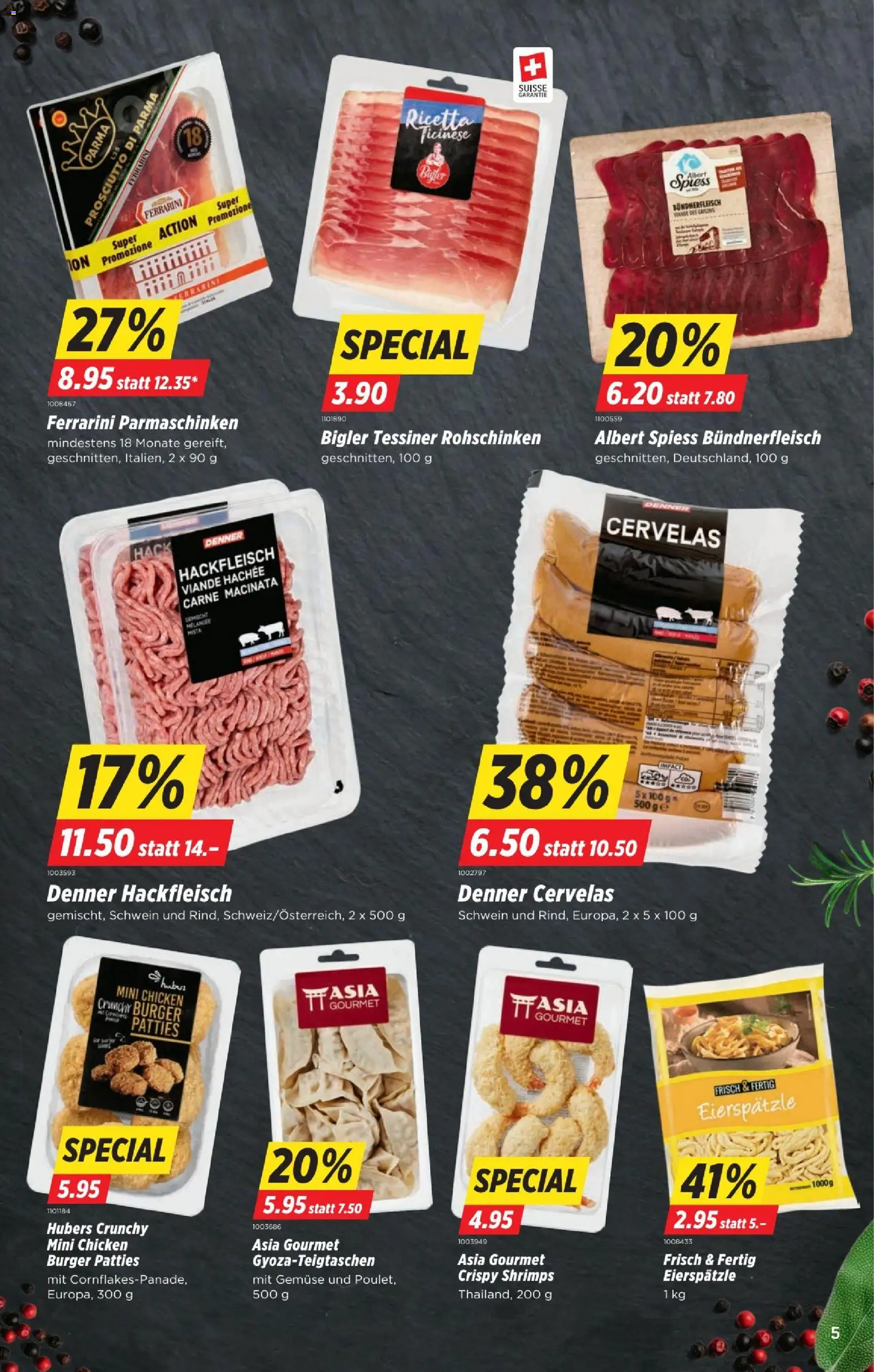 Denner Aktionen – gültig ab 20.01.2026 | Seite: 5 | Produkte: Burger, Gemüse