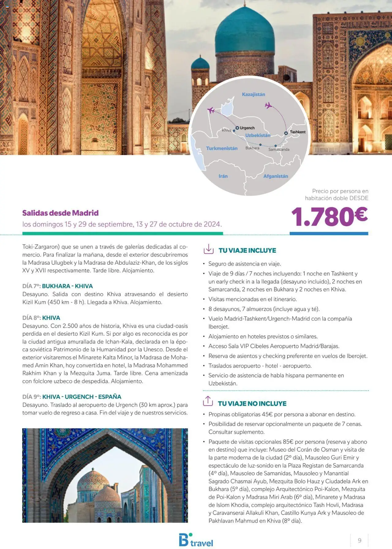 B the travel brand Uzbekistan │ válido desde el 28.05.2024 | Página: 9