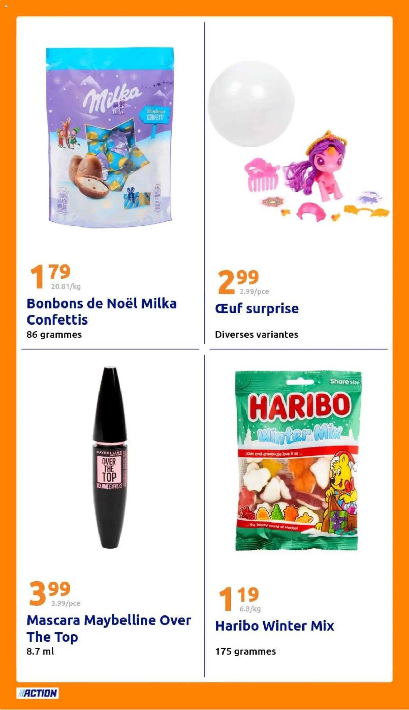 {H1} | Page: 32 | Produits: Mascara, Thé, Bonbons