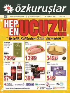 20.12.2025 tarihinden itibaren geçerli olan Özkuruşlar kataloğu önizlemesi