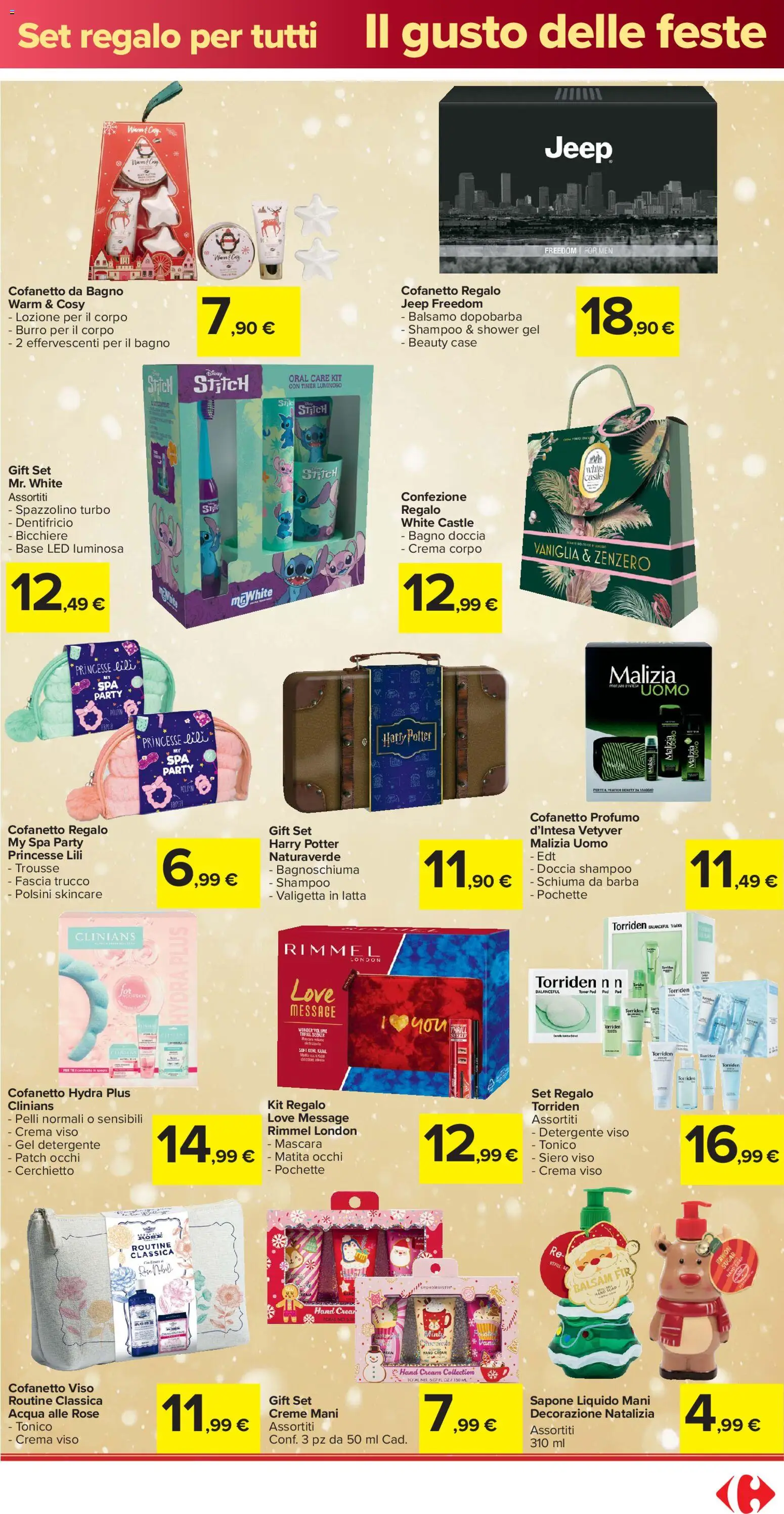 Volantino Carrefour del 16.12.2025 | Pagina: 31 | Prodotti: Balsamo, Bagnoschiuma, Valigetta, Doccia