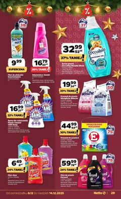 Pogląd oferty "Netto gazetka - Spożywcza" - ważna od 08.12.2025 | Strona: 29 | Produkty: Vanish, Spray do czyszczenia czystość, Odplamiacz, Detergent