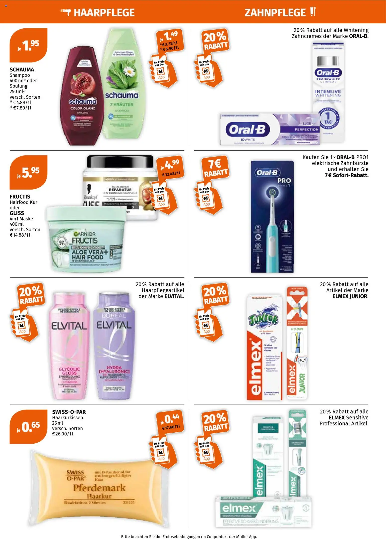 Müller Prospekt 	 – gültig ab 06.04.2026 | Seite: 5 | Produkte: Schauma shampoo, Spülung, Maske, Zahnbürste
