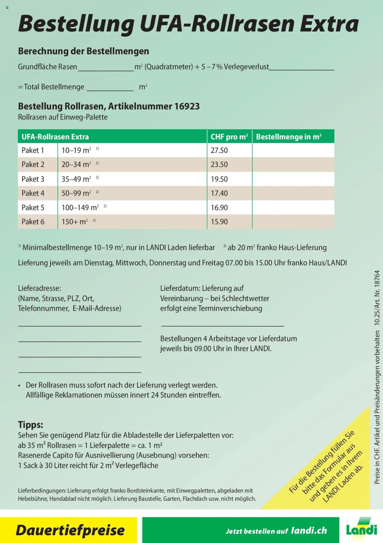 Landi Aktionen Rollrasen ab 04.02.2025 | Seite: 8 | Produkte: Sehen, Uhr