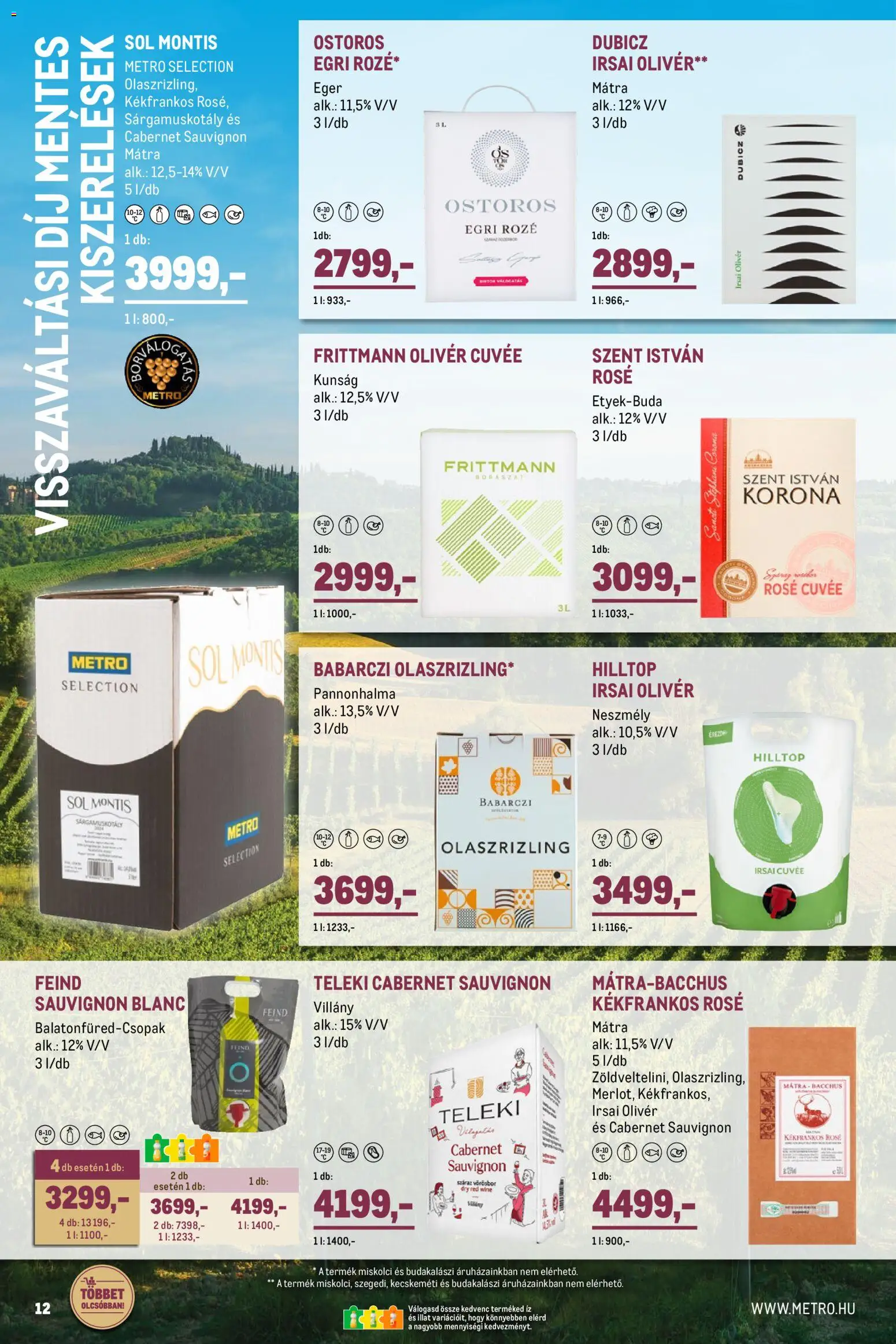 Metro akciós ujság - amely érvényes a következő dátumtól: 01.04.2026 | Oldal: 11 | Termékek: Egér, Vörösbor