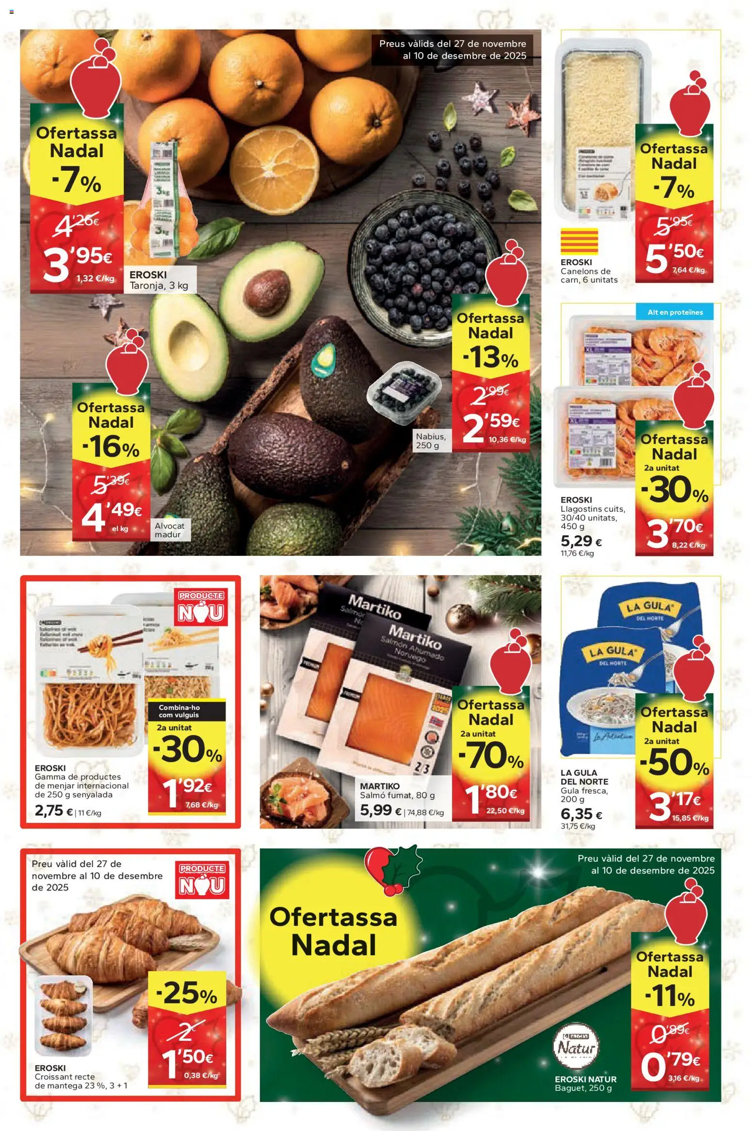 Caprabo folleto │ válido desde el 27.11.2025 | Página: 3 | Productos: Croissant, Salmón ahumado