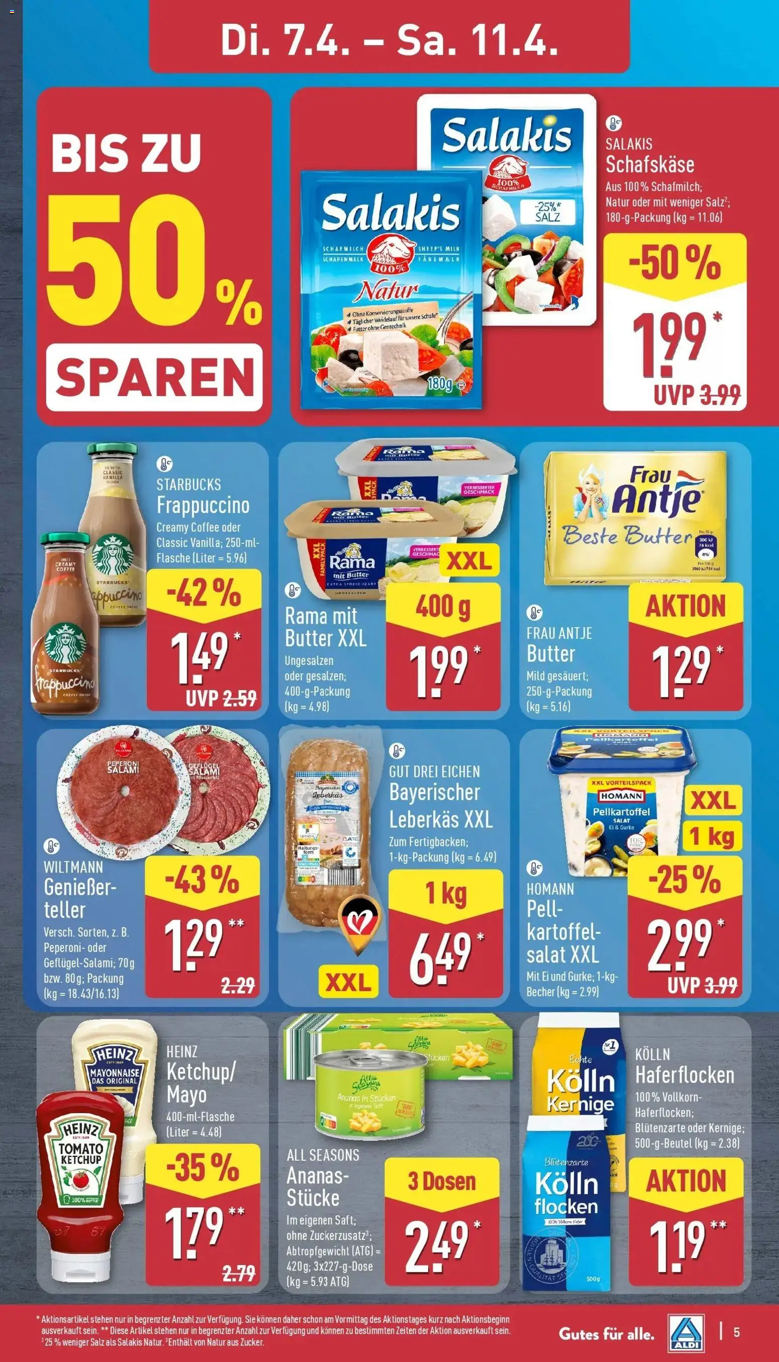 Aldi - ALDI Nord: Wochenangebote – gültig ab 05.04.2026 | Seite: 5 | Produkte: Kolln, Salz, Ketchup, Schafskase