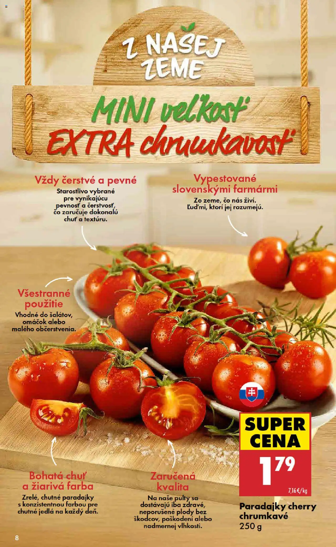 Biedronka leták │ platný od 07.08.2025 | Strana: 8 | Produkty: Paradajky