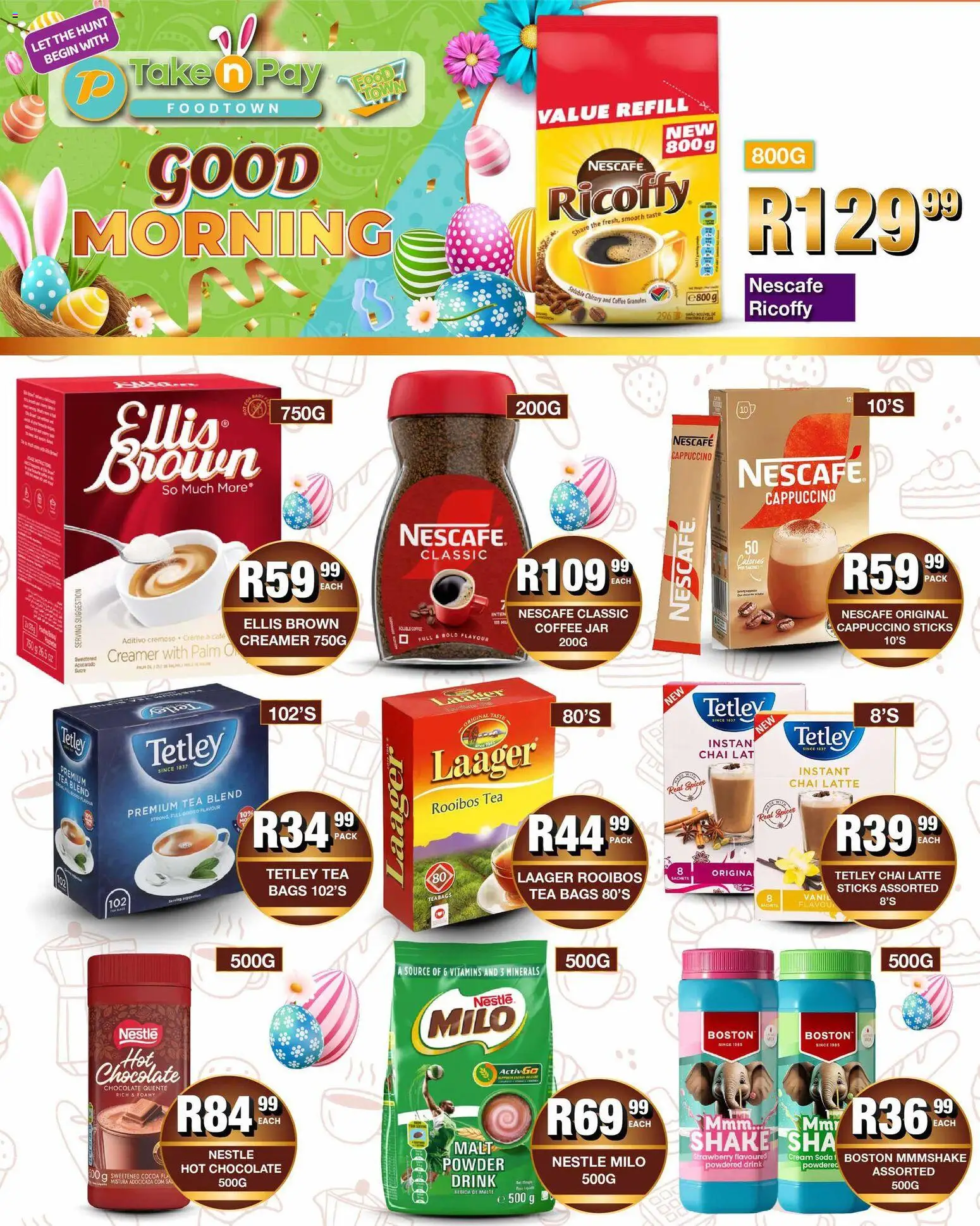 New Take n Pay catalogue – valid from 23.03.2026 | Page: 9 | Products: Hot chocolate, Creamer, Coffee, Tea