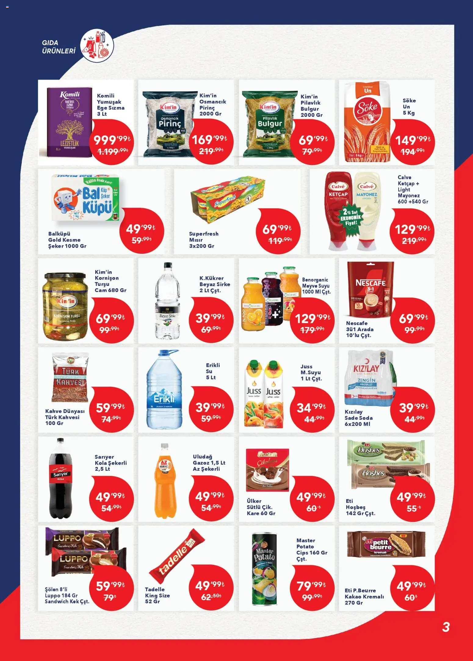 Kim Market Katalog - Marmara Insert - 10.01.2026 tarihinden itibaren geçerlidir | Sayfa: 3 | Ürünler: Şeker, Meyve, Mayonez, Mısır