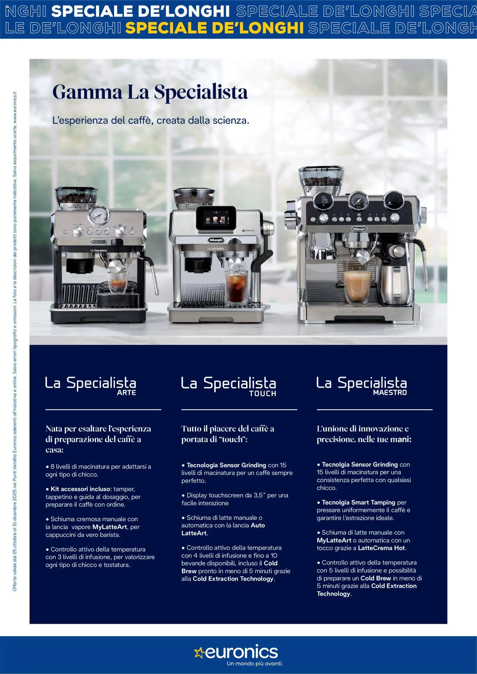 Volantino Euronics del 25.11.2025 | Pagina: 11 | Prodotti: Caffè, Latte, Infusione