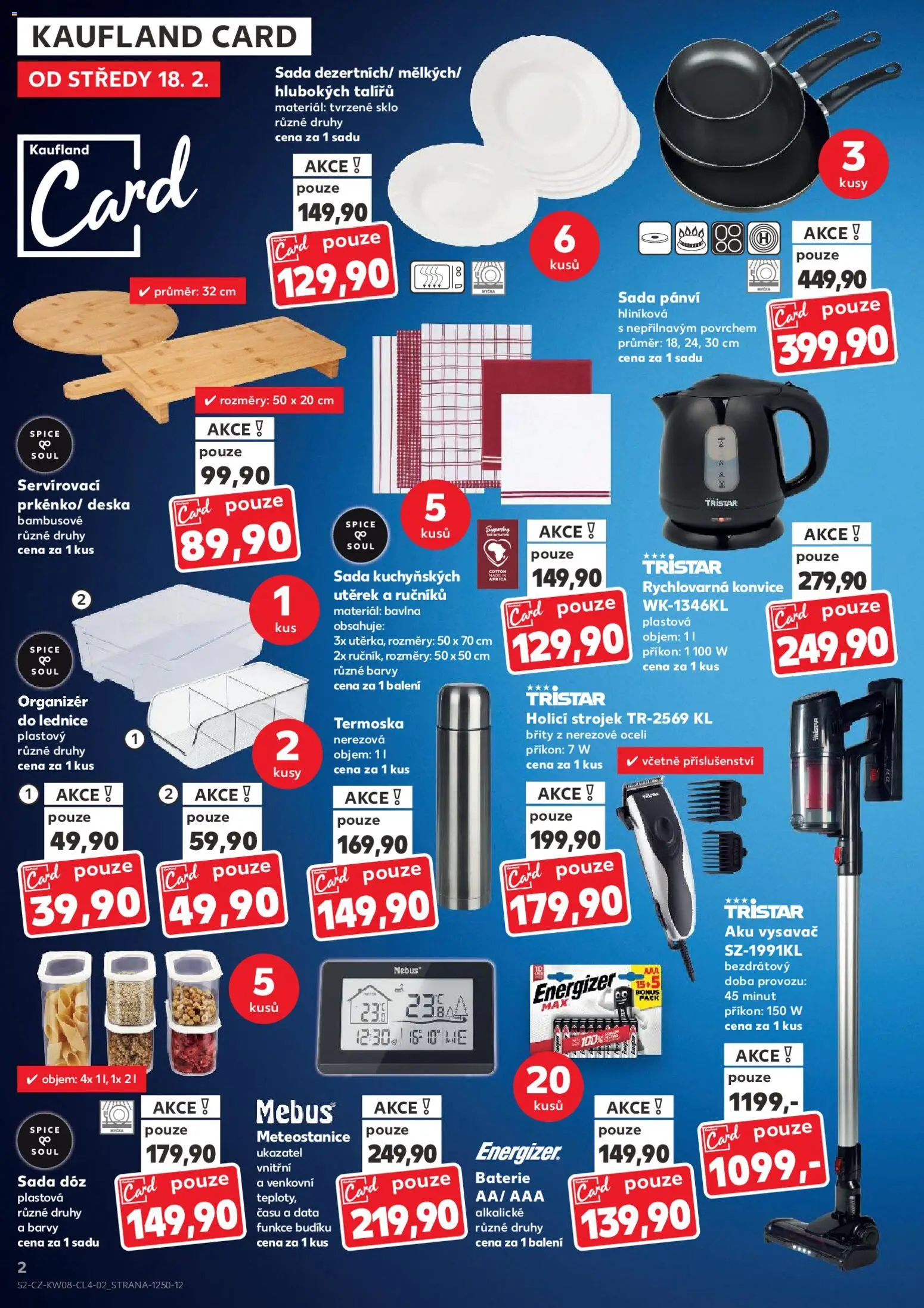 Kaufland leták - Spotřební zboží od 18.02.2026 | Strana: 2 | Produkty: Myčka, Lednice, Holicí strojek, Rychlovarná konvice