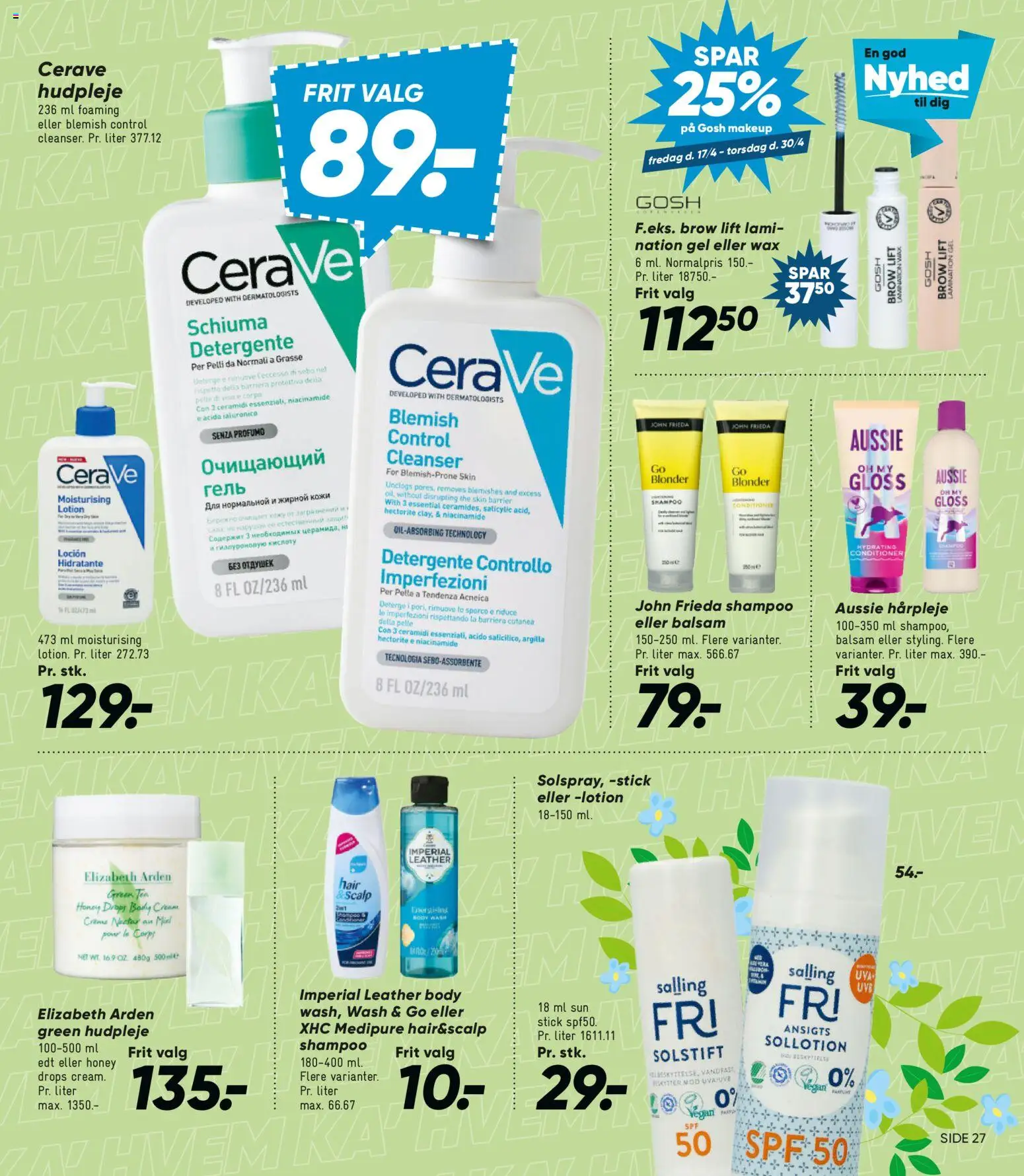 Bilka tilbudsavis – gyldig fra 17.04.2026 | Side: 36 | Produkter: Makeup, Shampoo, Balsam