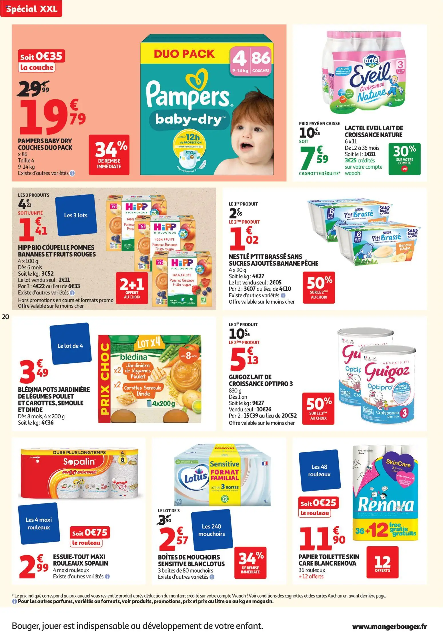 {H1} | Page: 20 | Produits: Jardinière, Mouchoirs, Semoule, Bananes