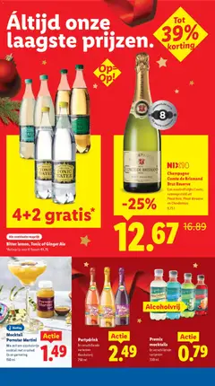 Bitter lemon, Tonic of Ginger Ale, Alle combinaties mogelijk - Voorbeeld van een folder van Lidl, geldig van 22.12.2025 | Pagina: 14 | Producten: Festék