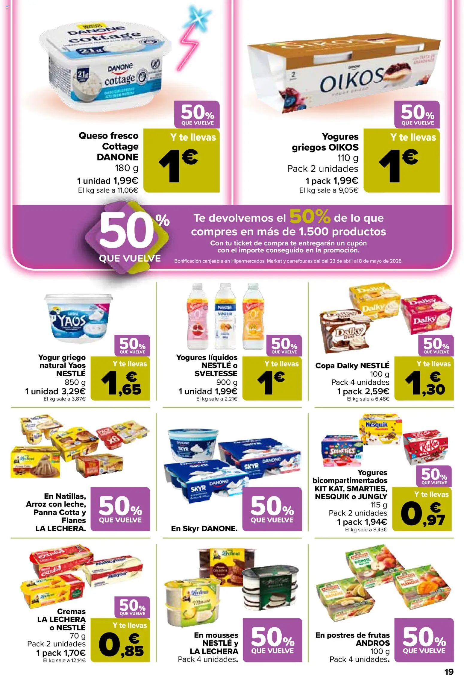 Carrefour folleto │ válido desde el 07.04.2026 | Página: 19 | Productos: Παγκάκι, Queso, Yogur, Queso fresco