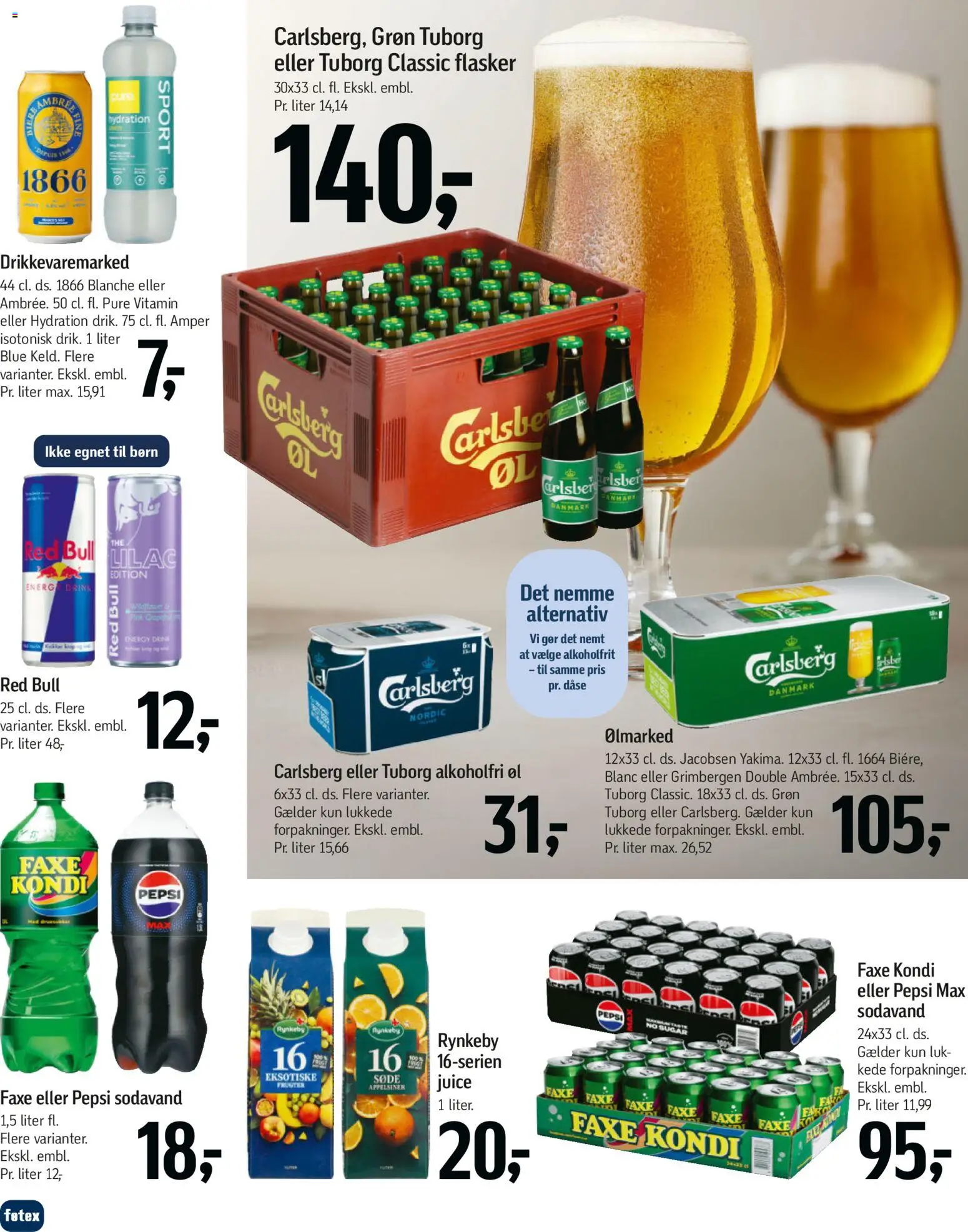Føtex tilbudsavis – gyldig fra 07.04.2026 | Side: 38 | Produkter: Øl, Appelsiner, Faxe Kondi, Pepsi