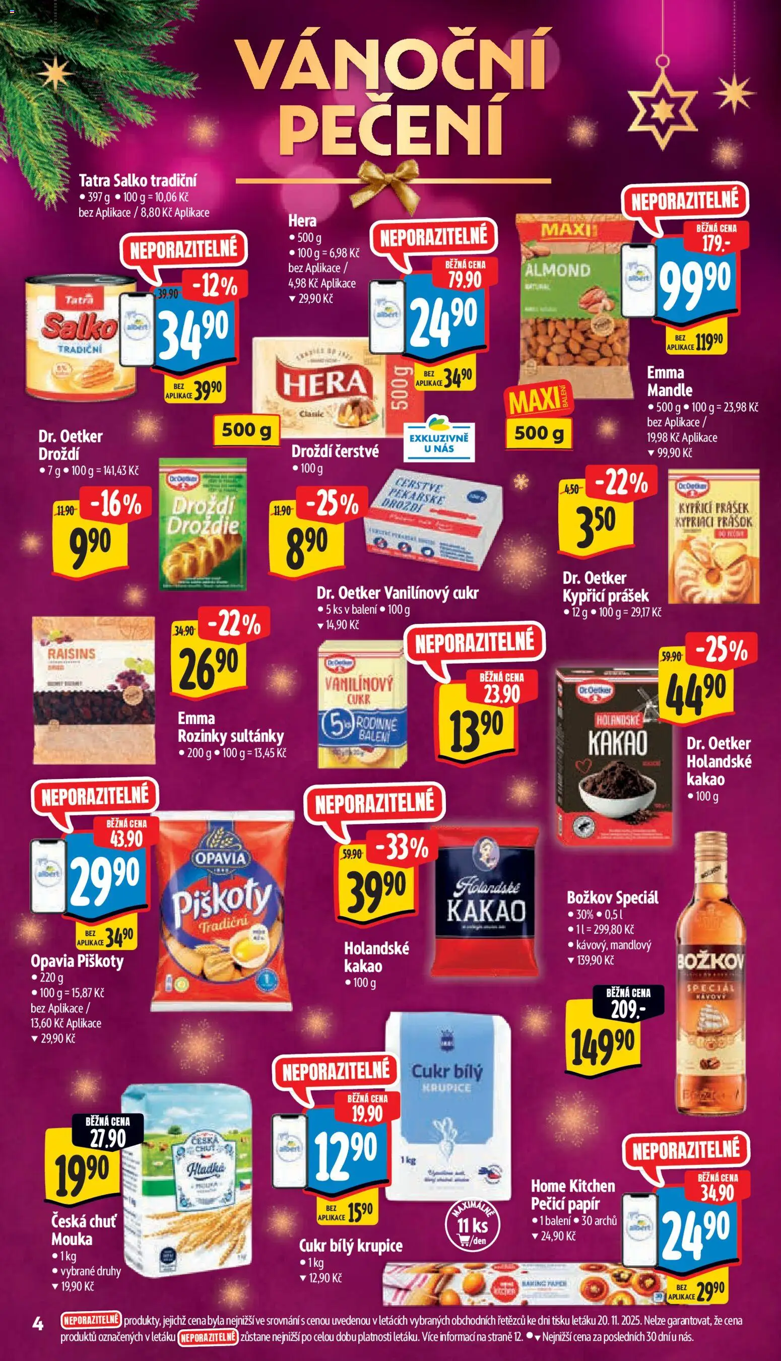 Albert leták - Supermarket od 26.11.2025 | Strana: 9 | Produkty: Hera, Salko, Cukr, Droždí