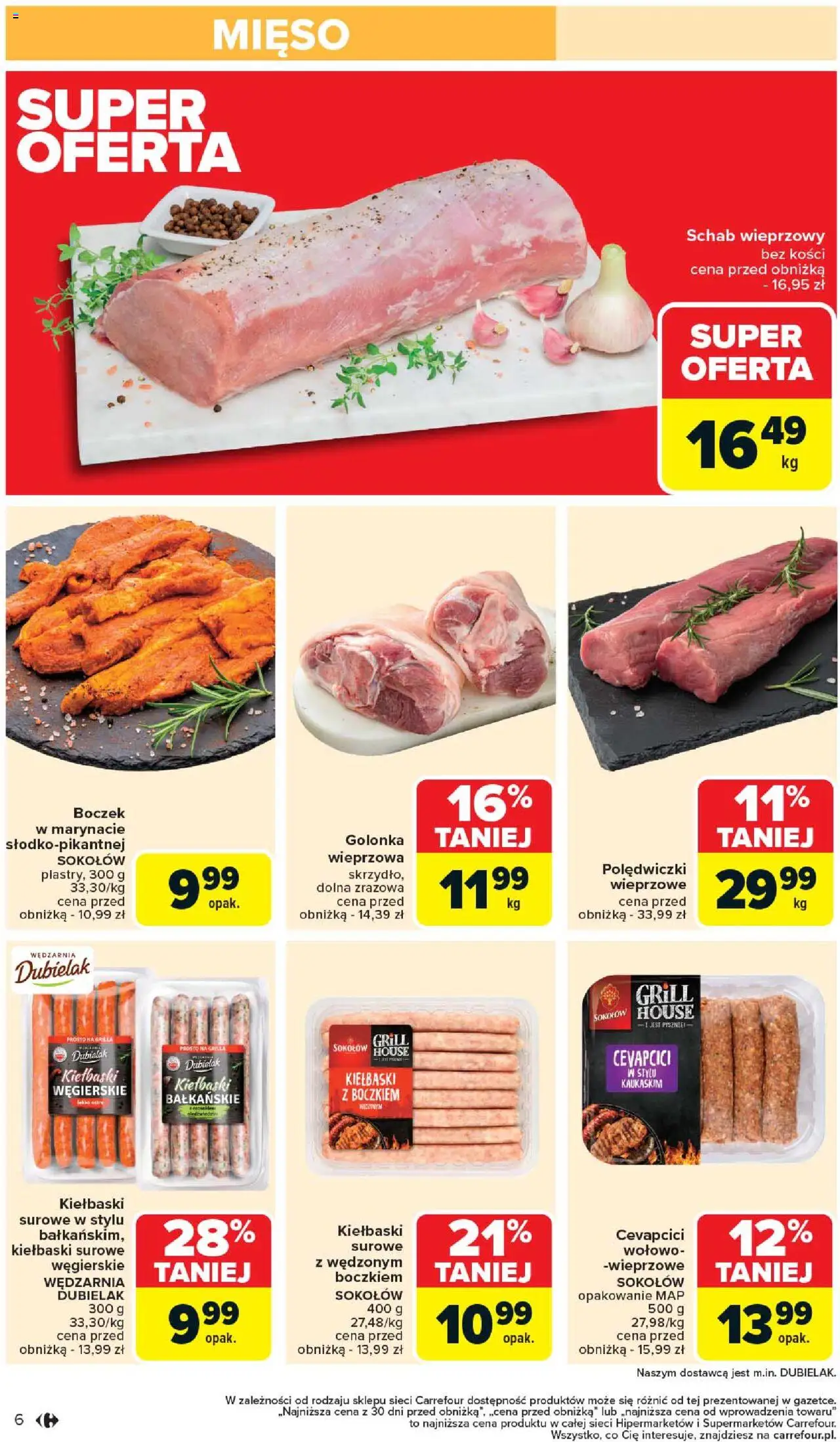 Carrefour Gazetka od 02.06.2025 | Strona: 8 | Produkty: Schab, Schab wieprzowy, Golonka wieprzowa, Polędwiczki wieprzowe