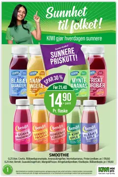 Forhåndsvisning av Bendit MANGO PASJON, Eple, banan & appelsin smoothie gyldig fra 01.01.2026 | Side: 21