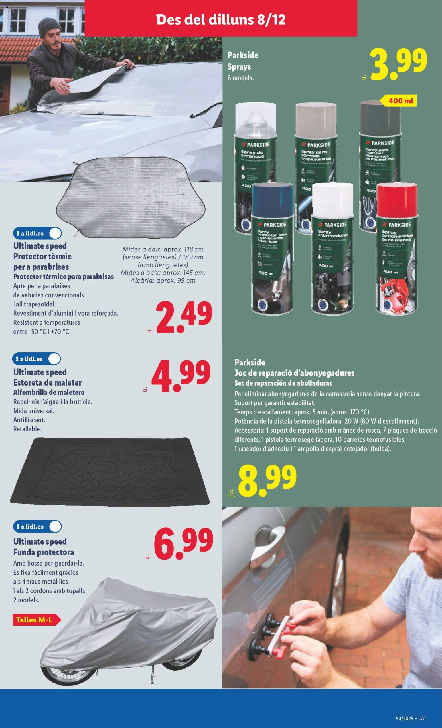 Lidl folleto de bazar │ válido desde el 08.12.2025 | Página: 9 | Productos: Alfombrilla, Funda
