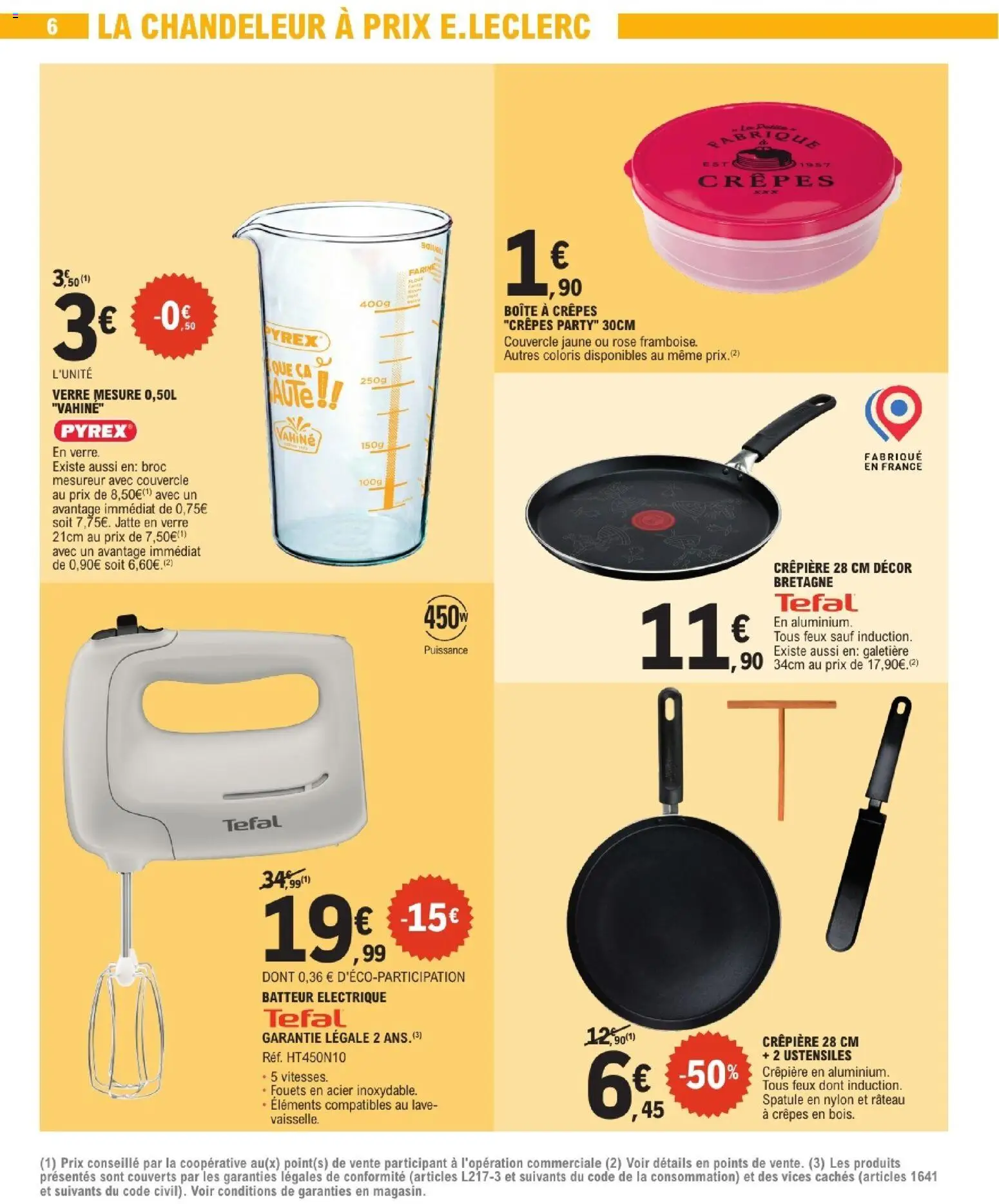 {H1} | Page: 6 | Produits: Spatule, Mixer, Batteur, Farine