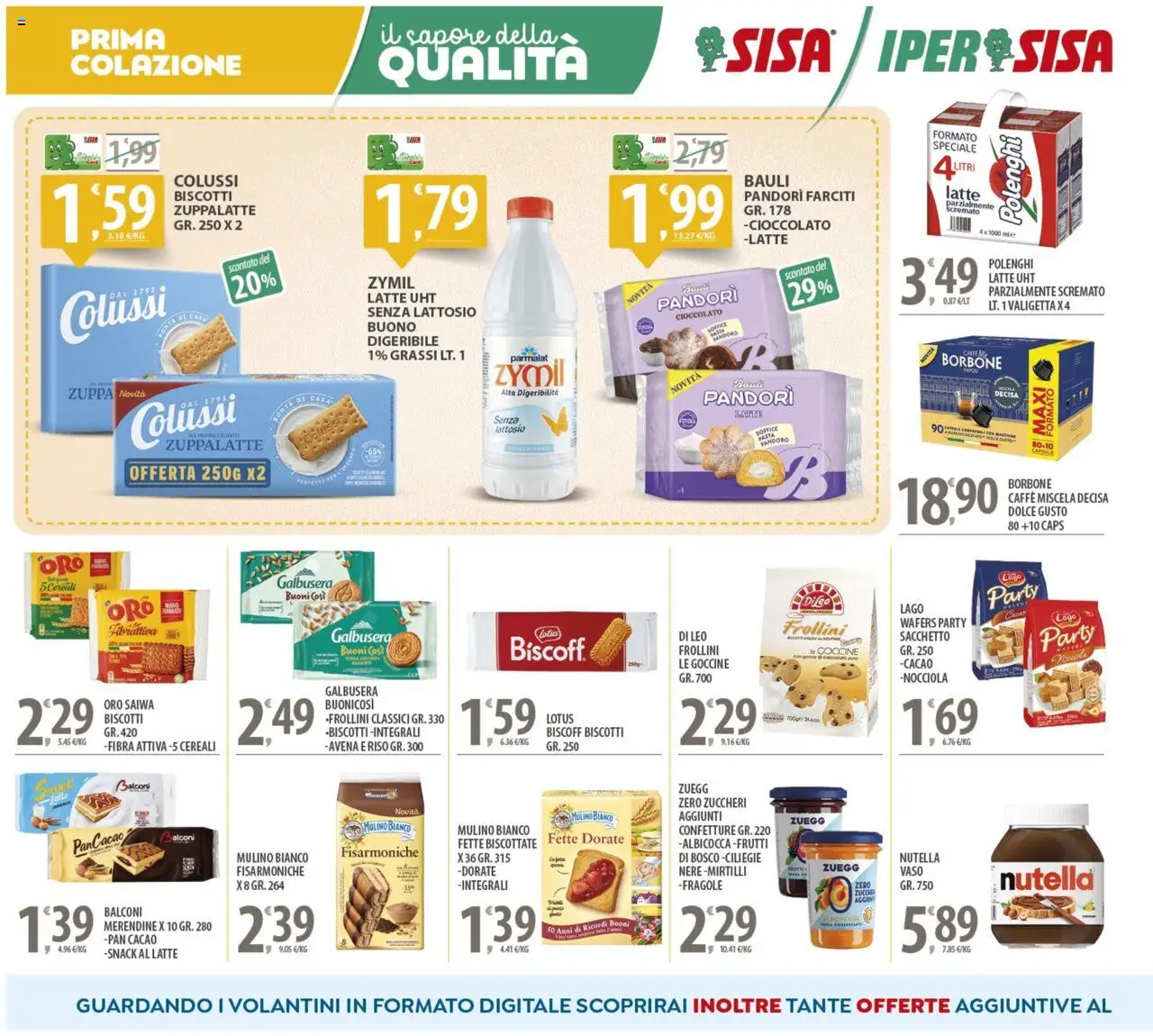 Volantino SISA del 08.08.2025 | Pagina: 8 | Prodotti: Cioccolato, Fragole, Pandoro, Frollini