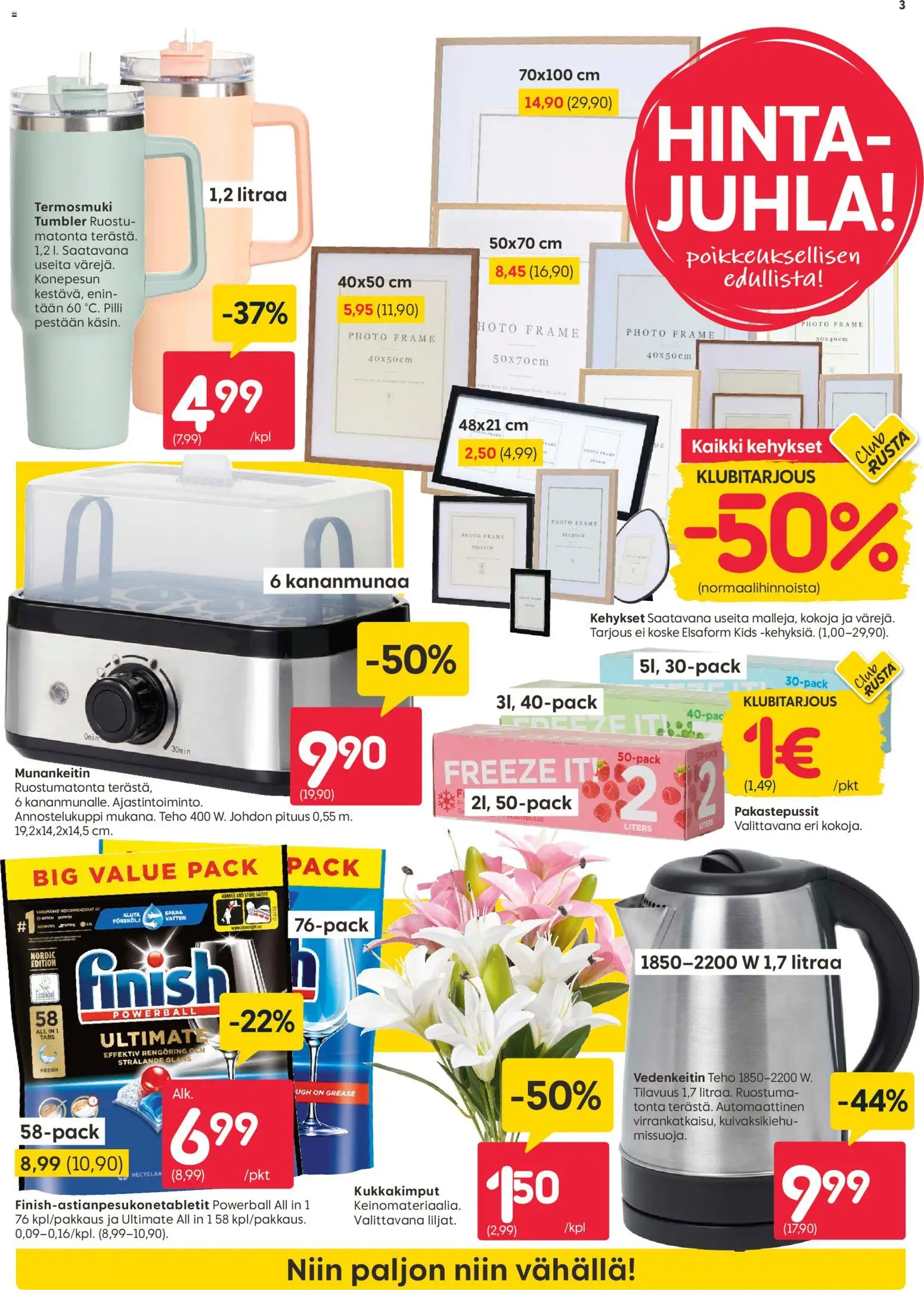 Rusta tarjoukset – voimassa 19.01.2026 alkaen | Sivu: 3 | Tuotteet: Vedenkeitin, Munankeitin