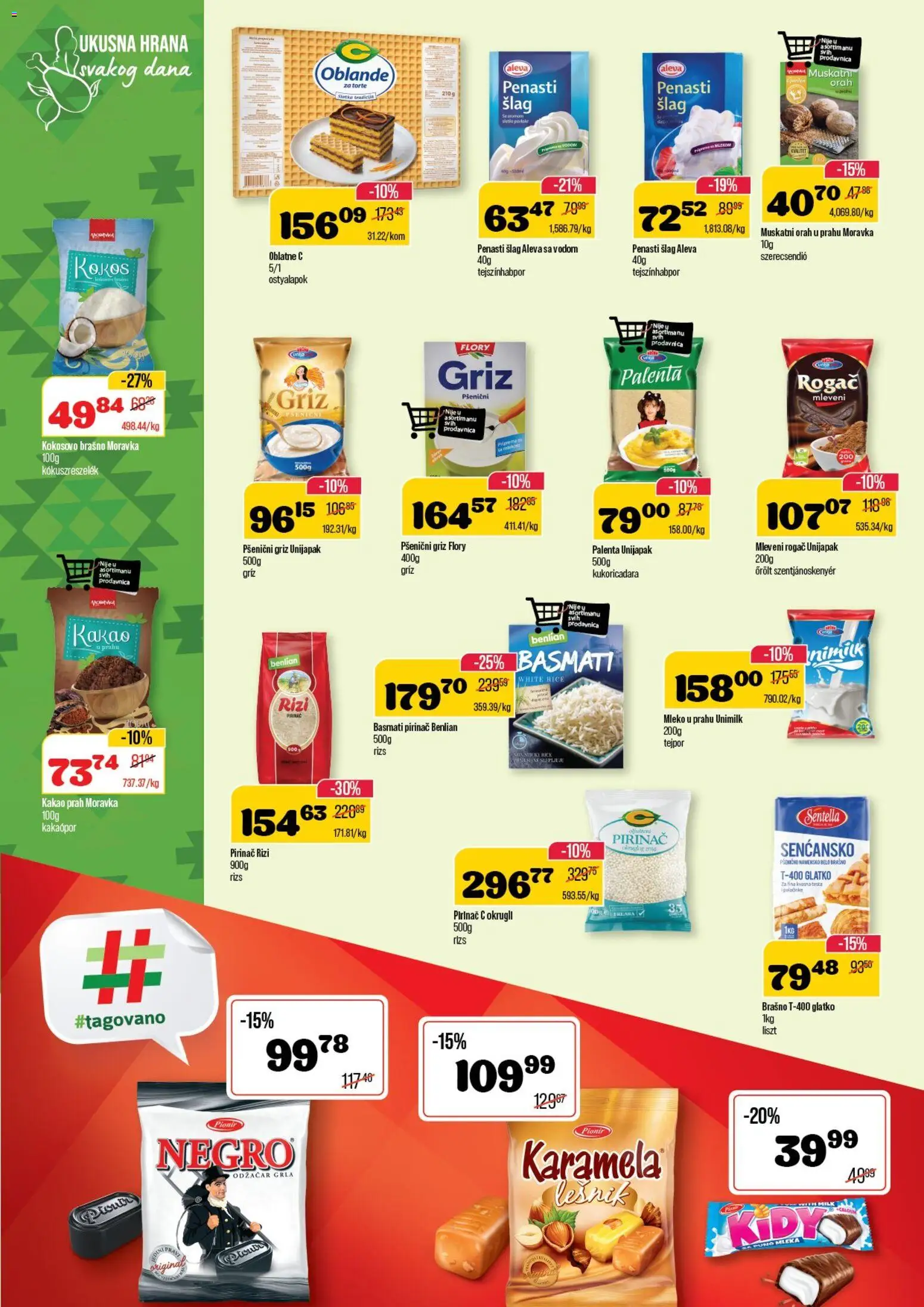 Senta Promet katalog - važi od 05.11.2025 | Strana: 10 | Proizvode: Palenta, Mleko, Kokosovo brašno, Pirinač