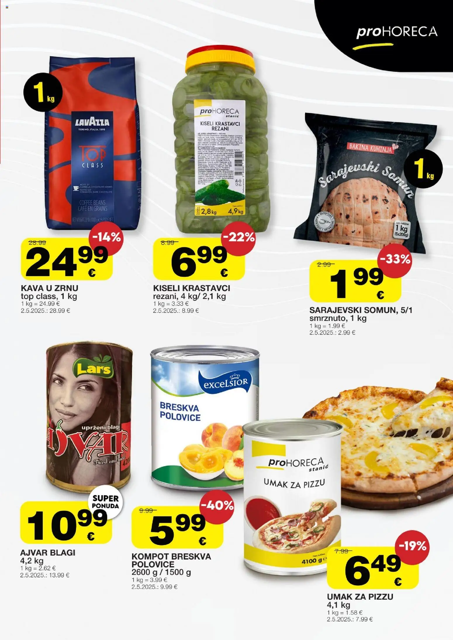 Stanić Diskont katalog | vrijedi od 12.02.2026 | Stranica: 7 | Proizvodi: Somun, Kava, Krastavci, Breskva