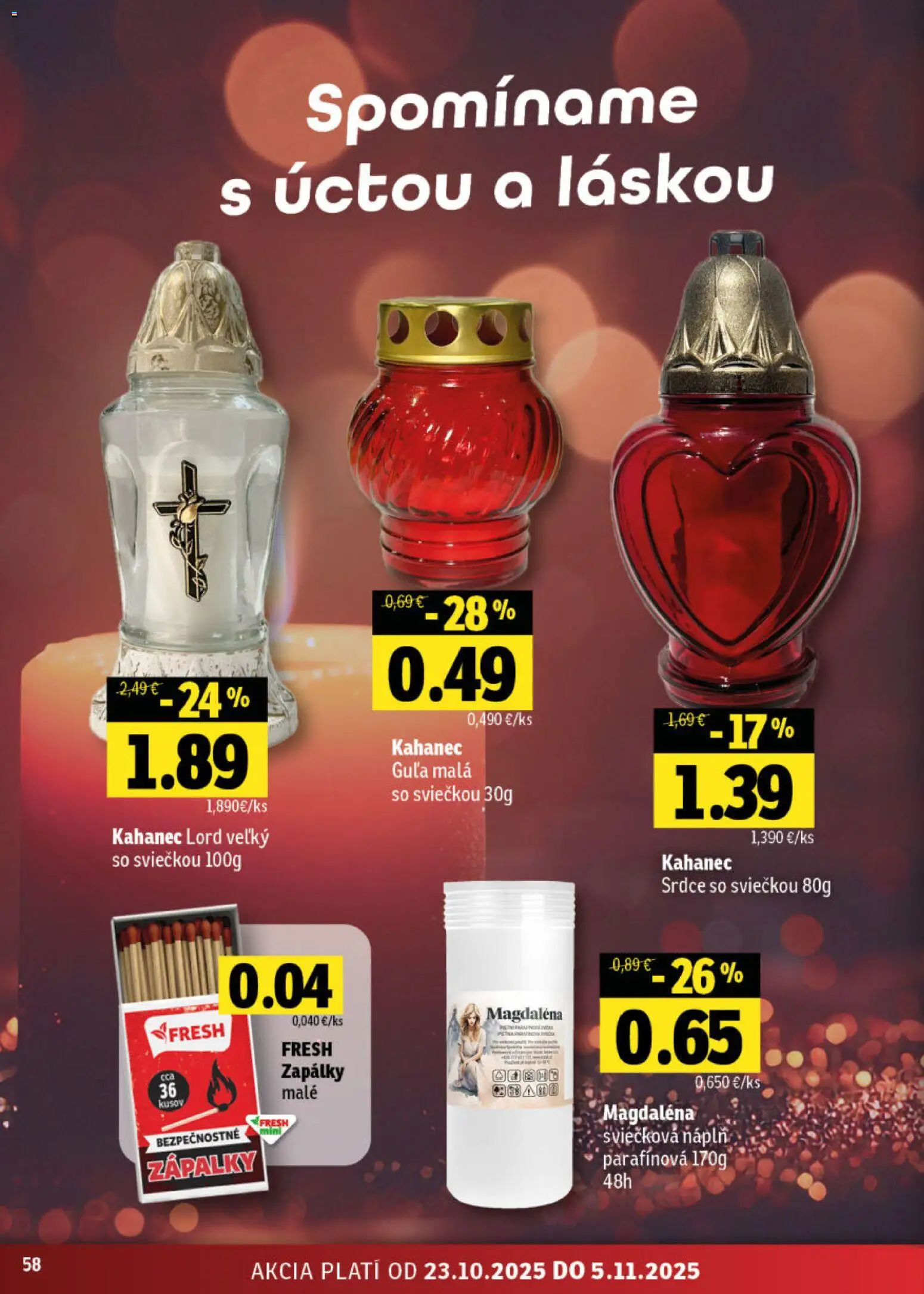 Nové Fresh akcie – leták je platný od 23.10.2025 | Strana: 58