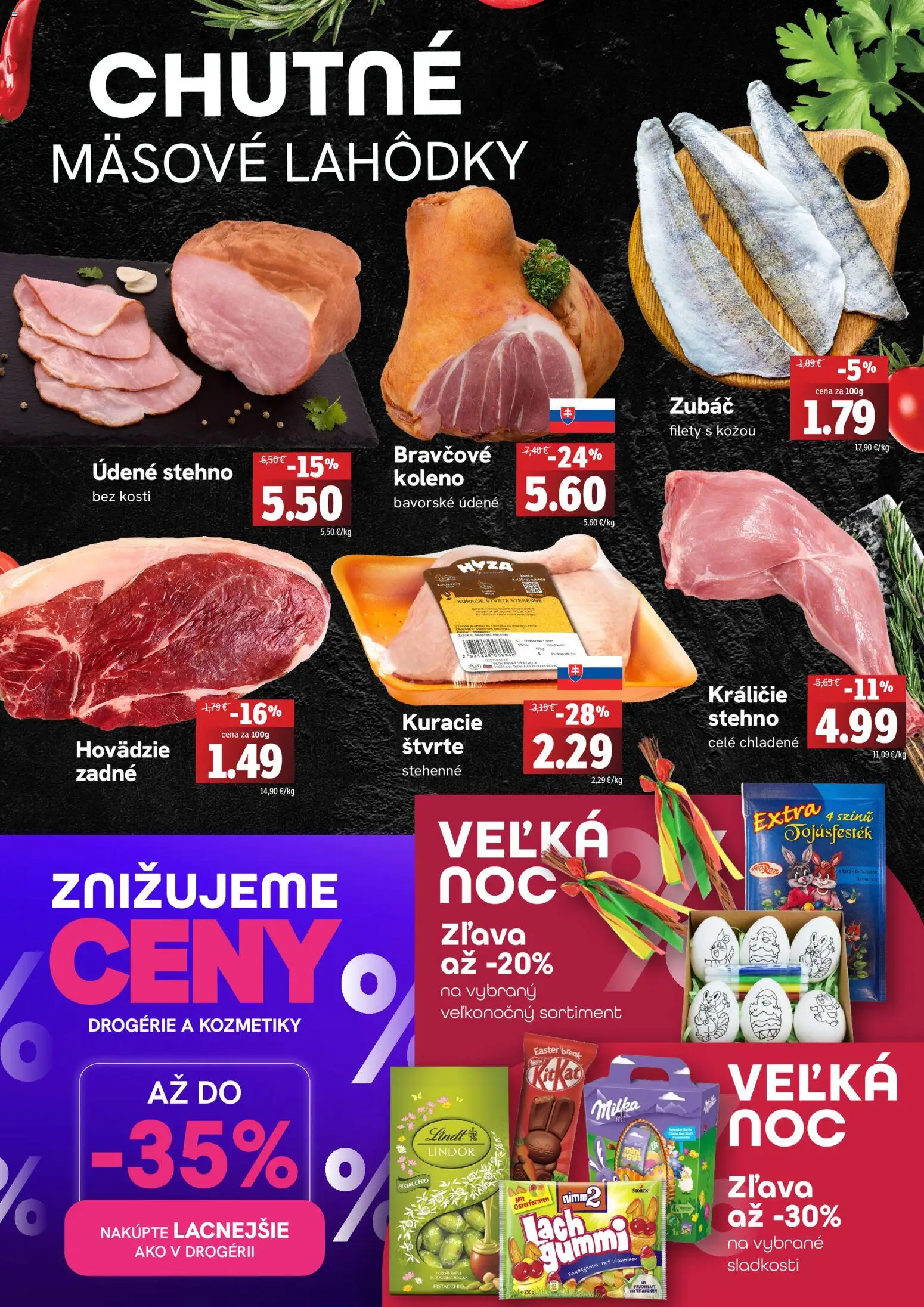 Nové Fresh akcie – leták je platný od 19.03.2026 | Strana: 2 | Produkty: Lindor, Lindt, Milka