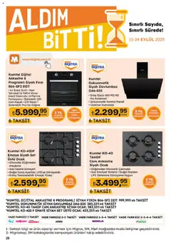 Migros Katalog - Migroskop - 11.09.2025 tarihinden itibaren geçerlidir | Sayfa: 132 | Ürünler: Davlumbaz, Fırın, Ocak
