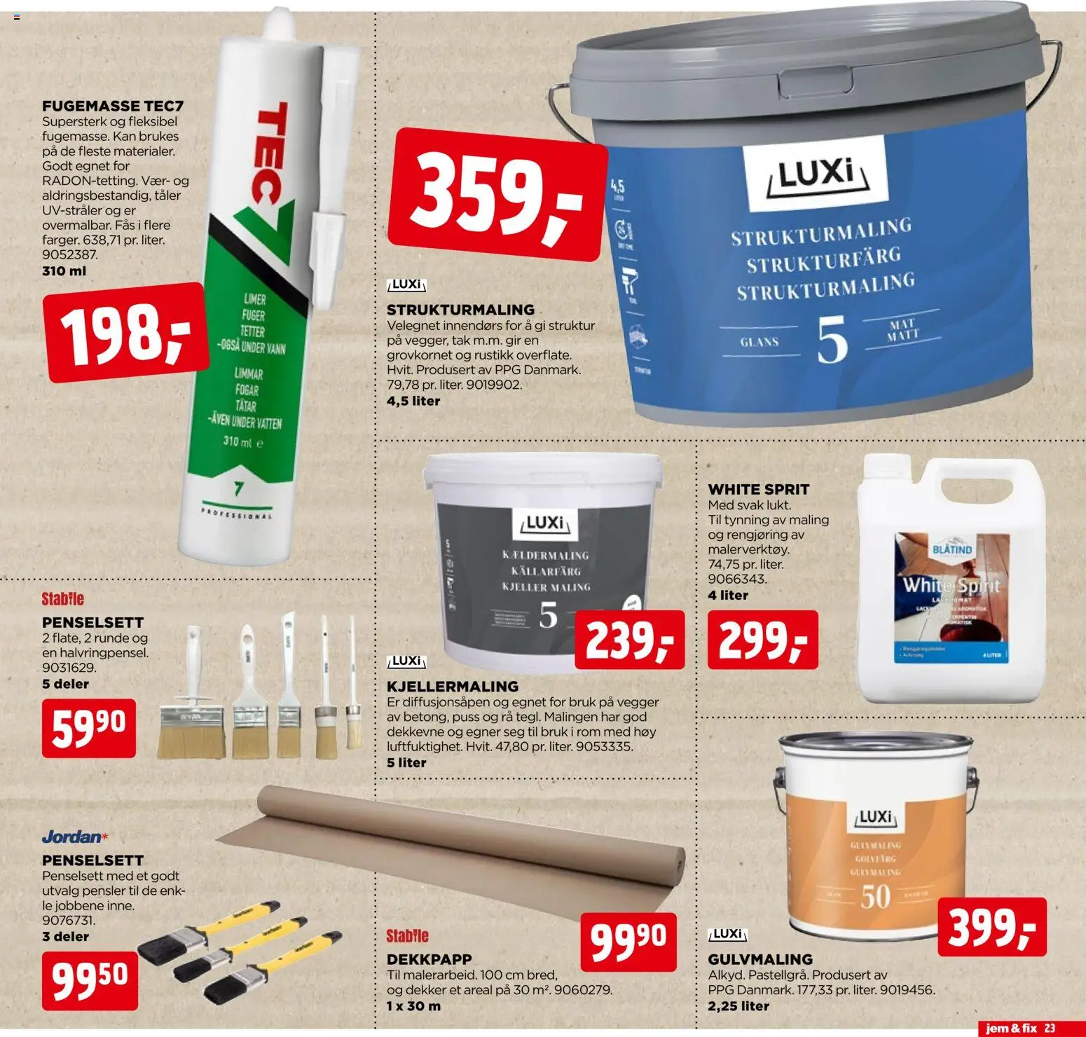 {H1} | Side: 23 | Produkter: Persienn, Суміш дитяча, Вермішель