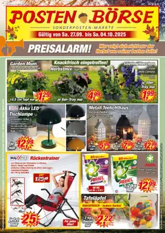 Posten Börse Prospekt ab 27.09.2025 gültig
