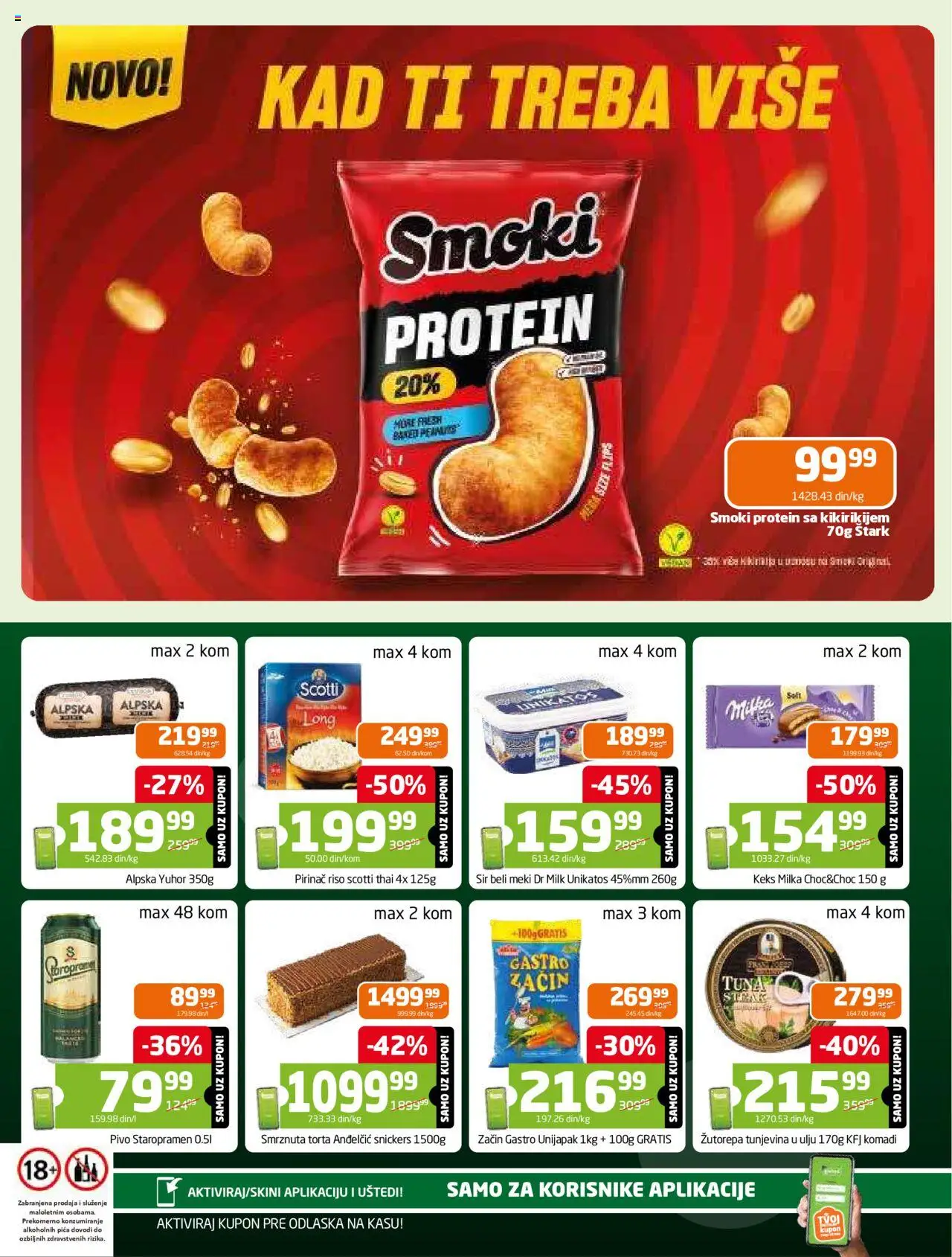 Gomex katalog - važi od 02.07.2025 | Strana: 4 | Proizvode: Protein, Milka, Smoki, Torta