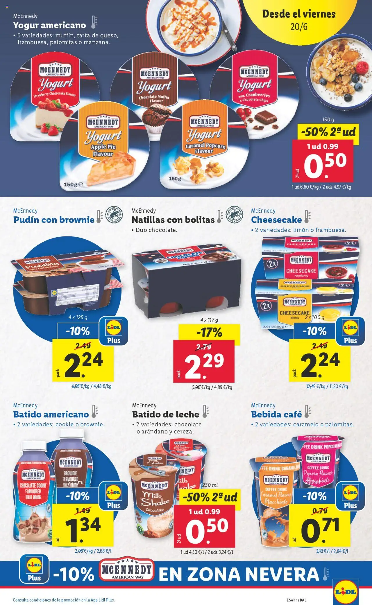 Lidl catálogo MAD │ válido desde el 16.06.2025 | Página: 29 | Productos: Leche, Yogur, Café, Nevera