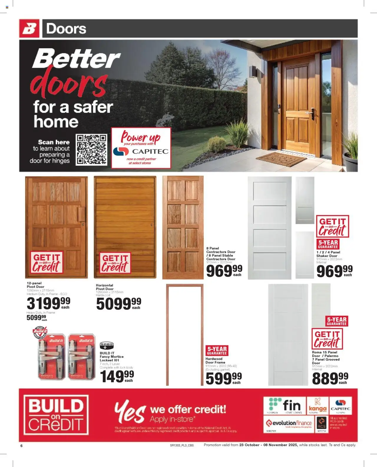 New Build It catalogue – valid from 23.10.2025 | Page: 6 | Products: Frame, Door frame, Lock