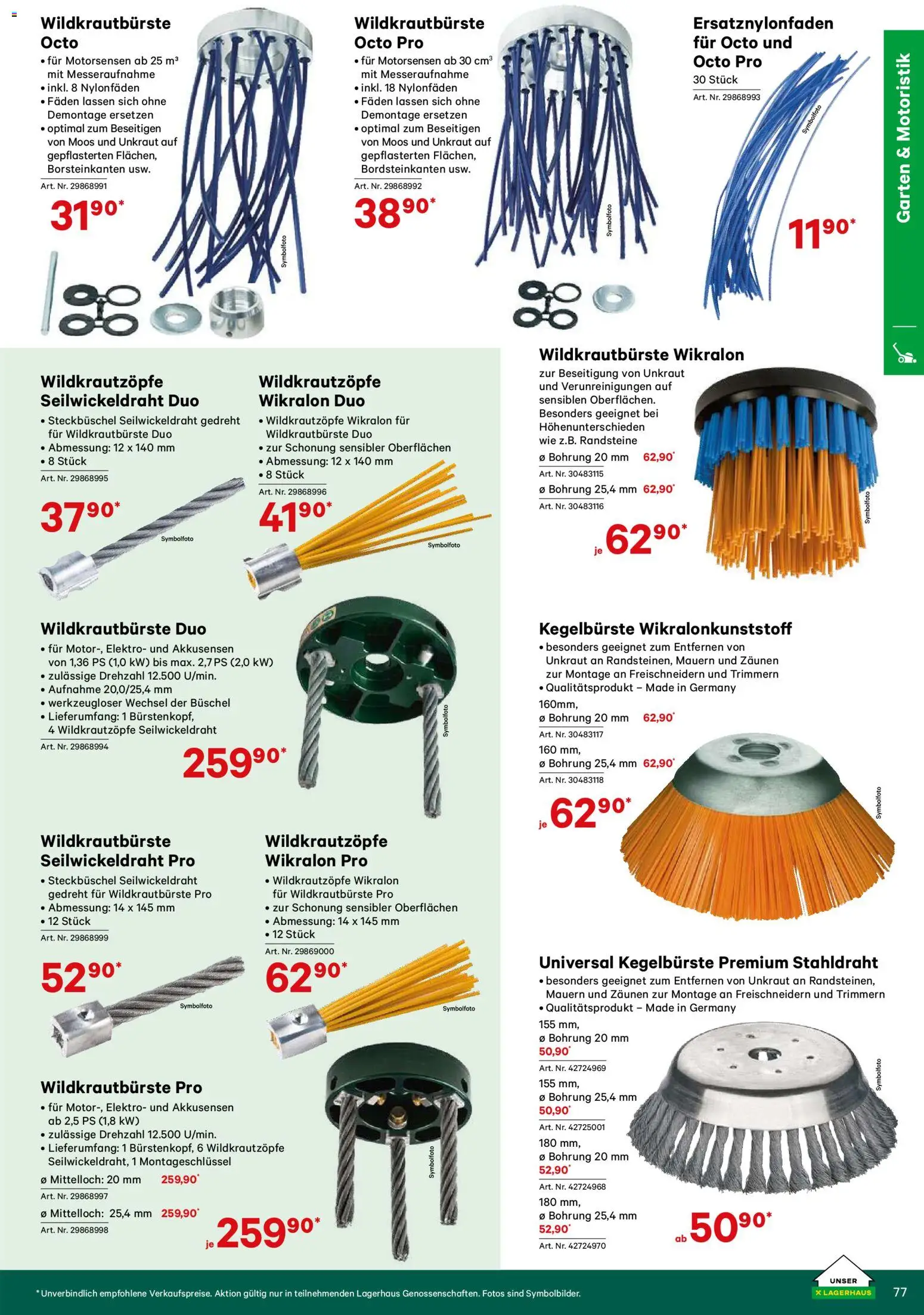 Lagerhaus Verschleißteile & Zubehör gültig ab 01.01.2026 | Seite: 77