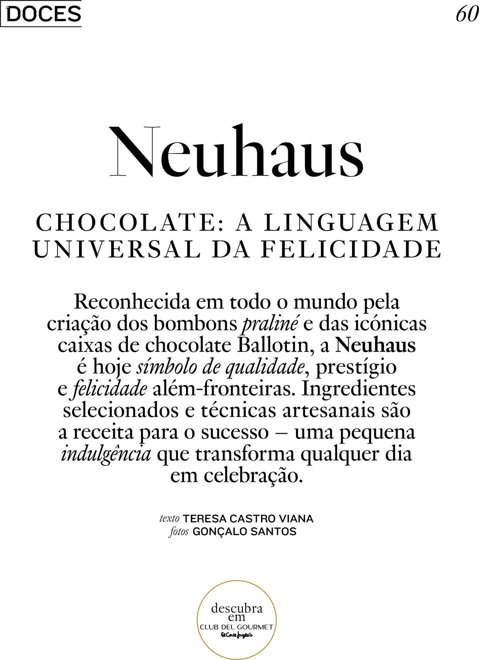 El Corte Ingles folheto │ válido de 26.11.2025 | Página: 60 | Produtos: Chocolate, Doces