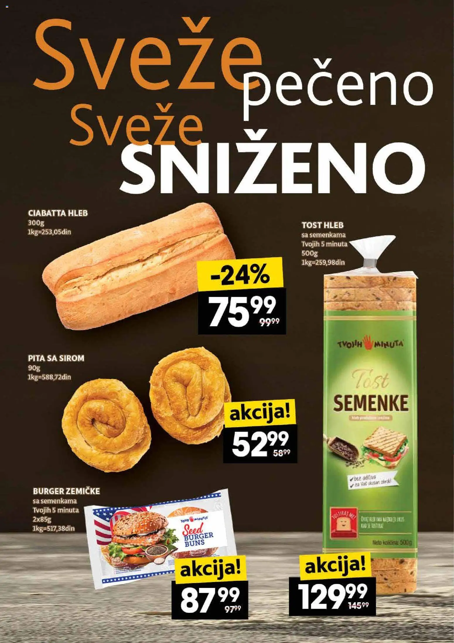 Idea katalog - važi od 30.10.2025 | Strana: 14 | Proizvode: Tost hleb, Burger, Burger zemičke, Hleb