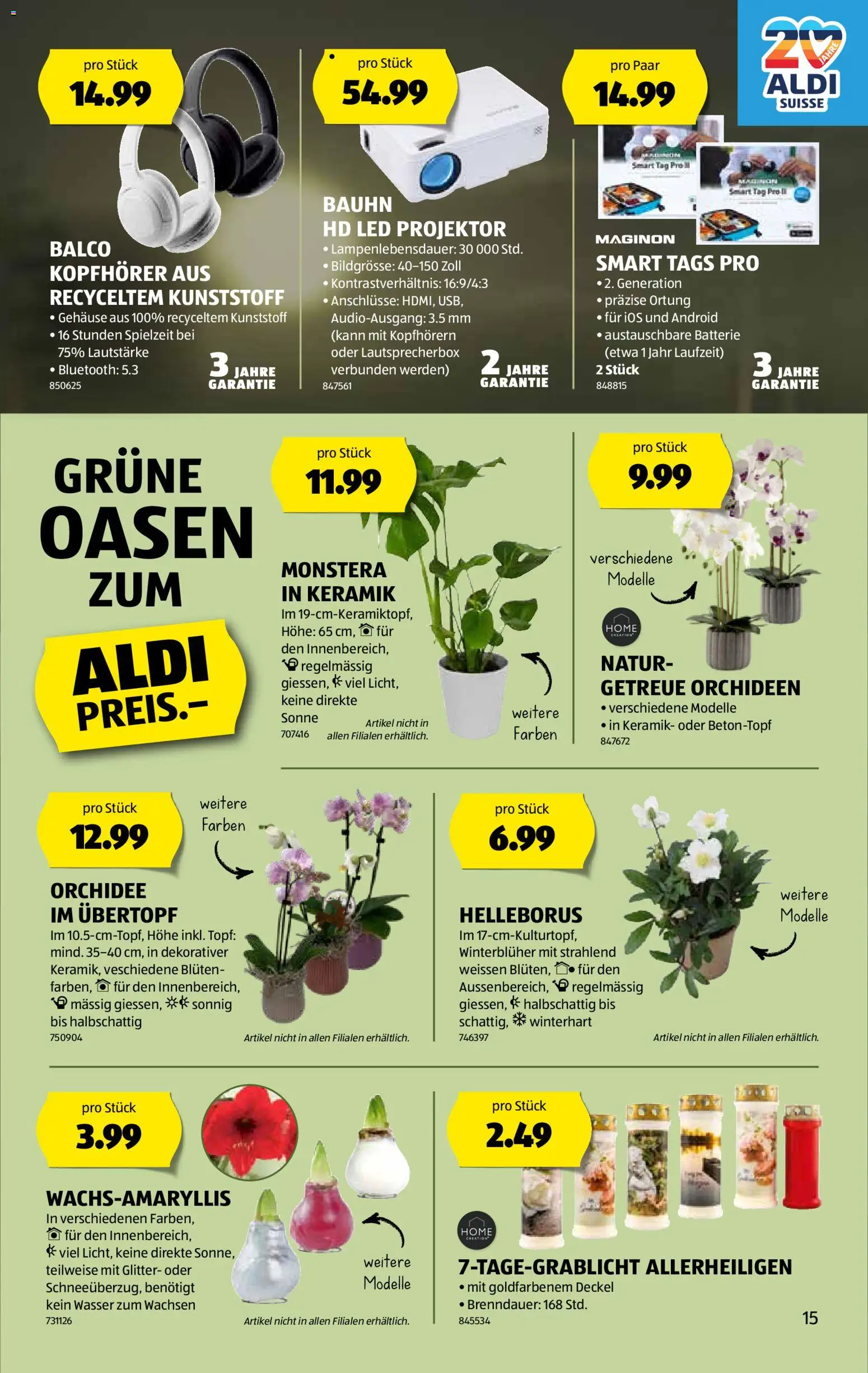 Aldi Aktionen – gültig ab 30.10.2025 | Seite: 16 | Produkte: Batterie, Wasser, Kopfhörer