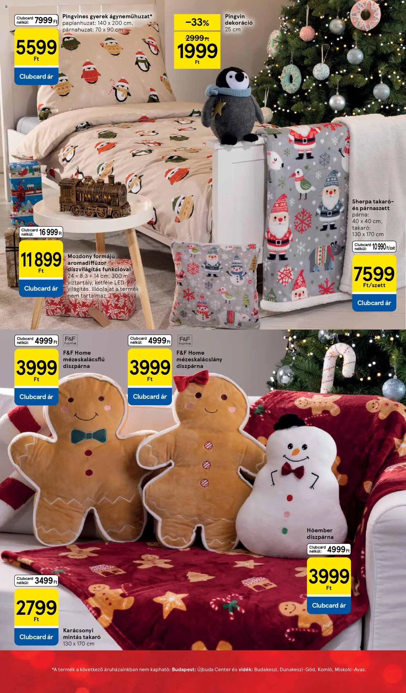 Tesco akciós ujság - amely érvényes a következő dátumtól: 26.11.2025 | Oldal: 21 | Termékek: Párna, Takaró, Dekoráció, Díszpárna