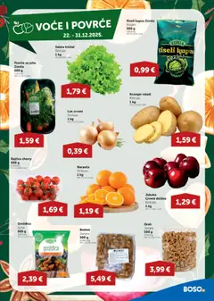 Boso - Ponuda - Pregled kataloga iz trgovine Boso, vrijedi od 22.12.2025 | Stranica: 3 | Proizvodi: Salata, Krumpir, Badem, Jabuka