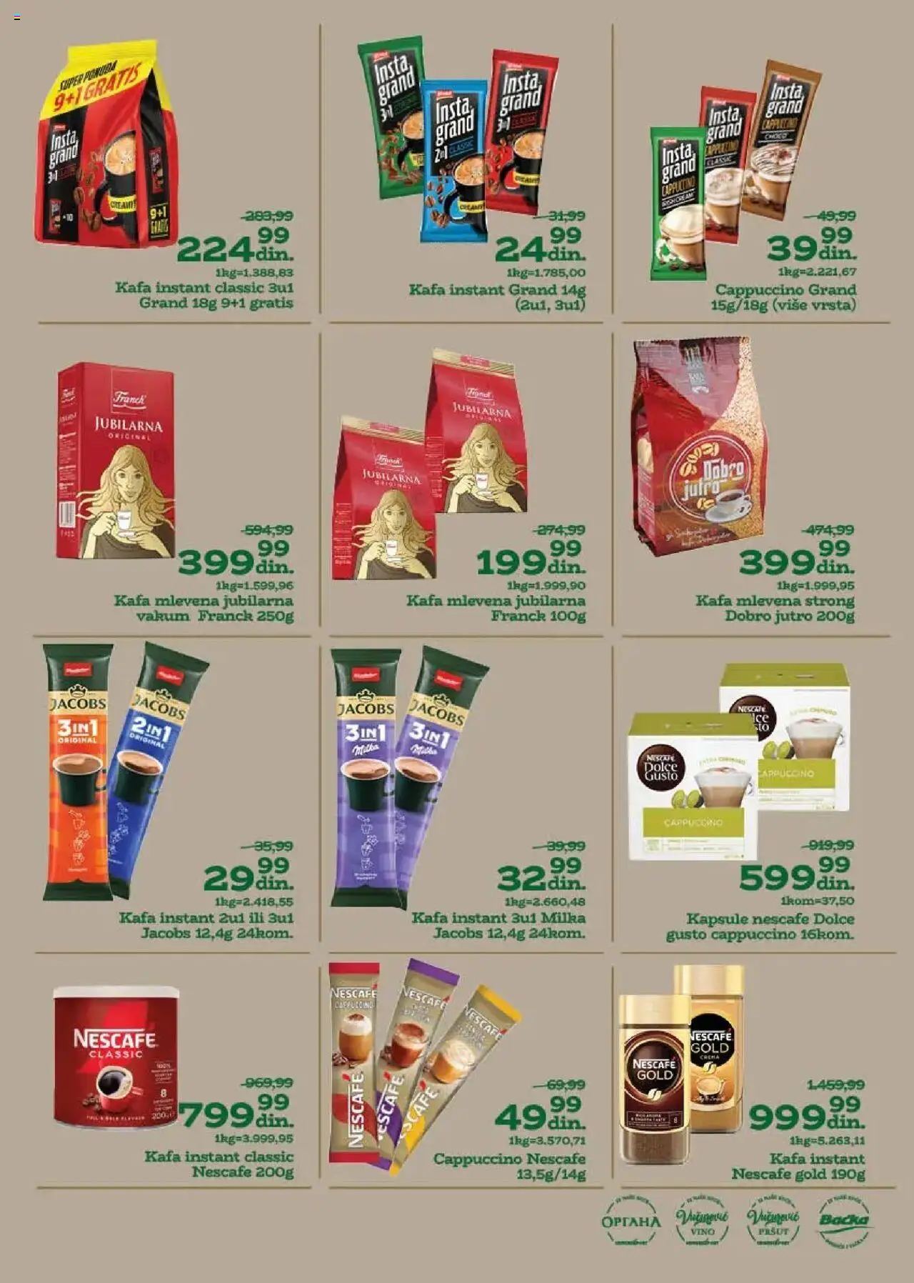Univerexport katalog - važi od 04.08.2025 | Strana: 16 | Proizvode: Dolce Gusto, Milka, Kapsule, Kafa