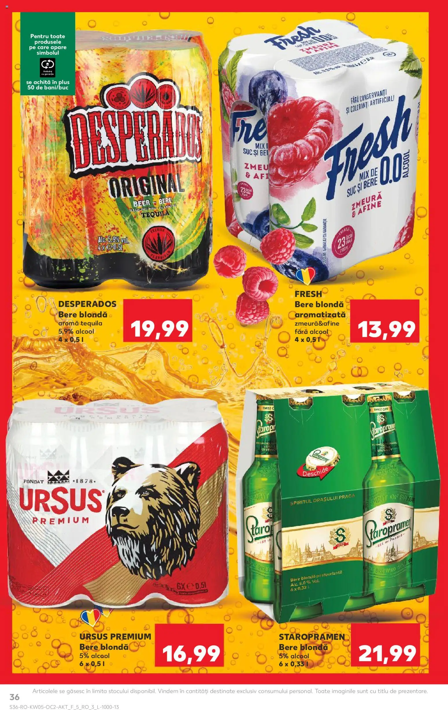 Noul catalog Kaufland – valabil de la 28.01.2026 | Pagină: 36 | Produse: Afine, Zmeură, Eğitim çantaları, Suc