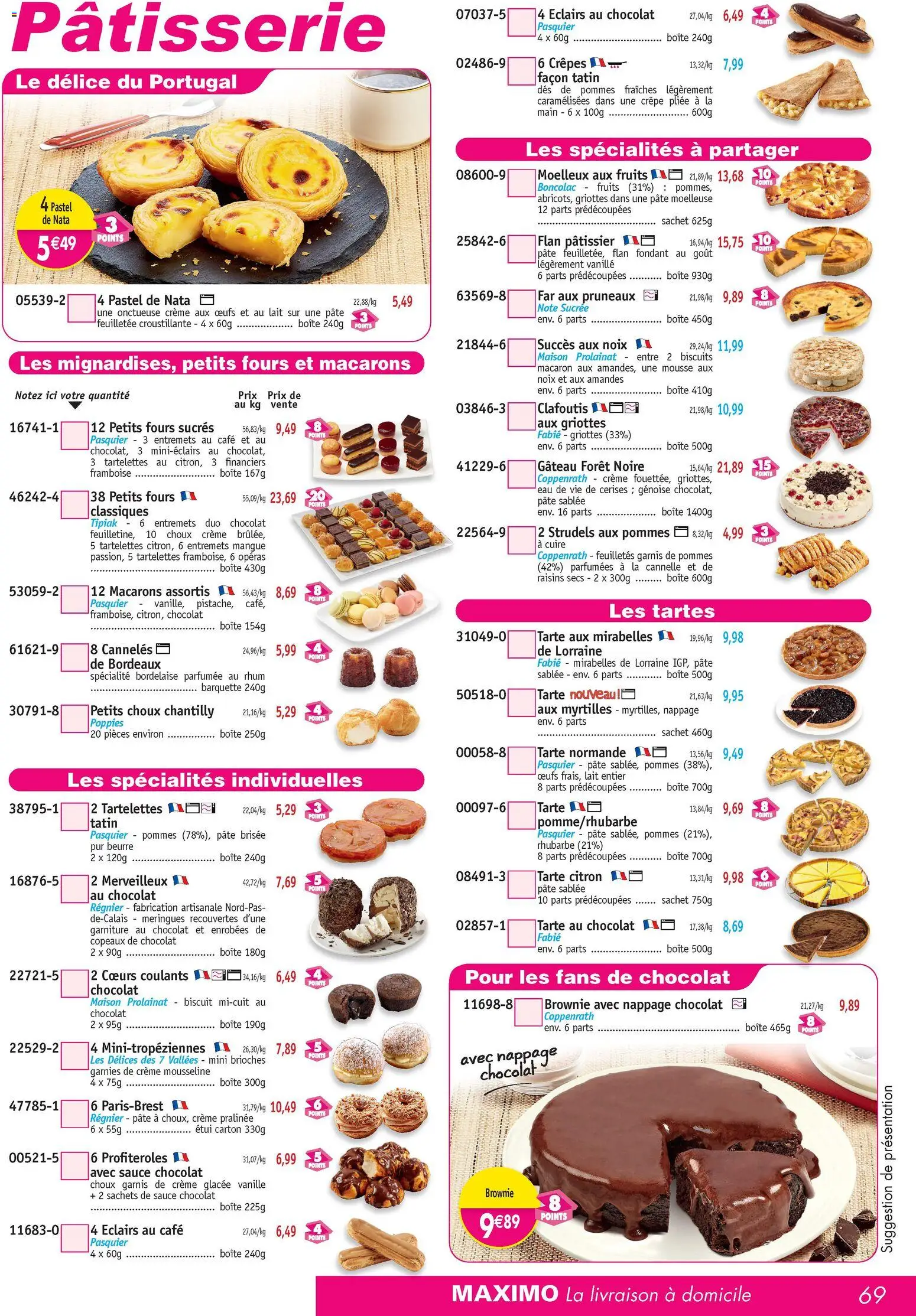 {H1} | Page: 69 | Produits: Étui, Pâte brisée, Pâte feuilletée, Macarons