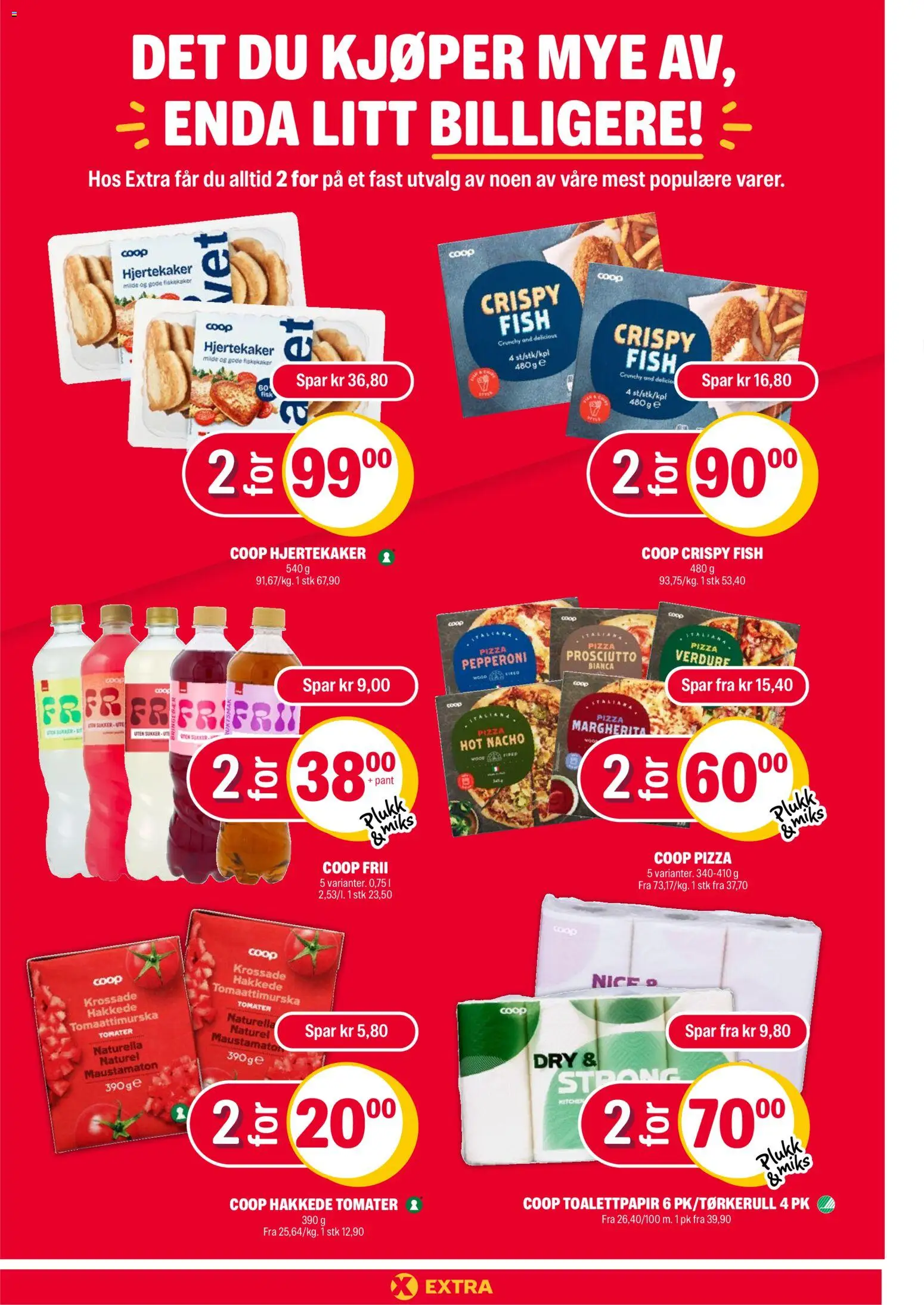 {H1} | Side: 15 | Produkter: Toalettpapir, Pizza, Fisk, Суміш дитяча