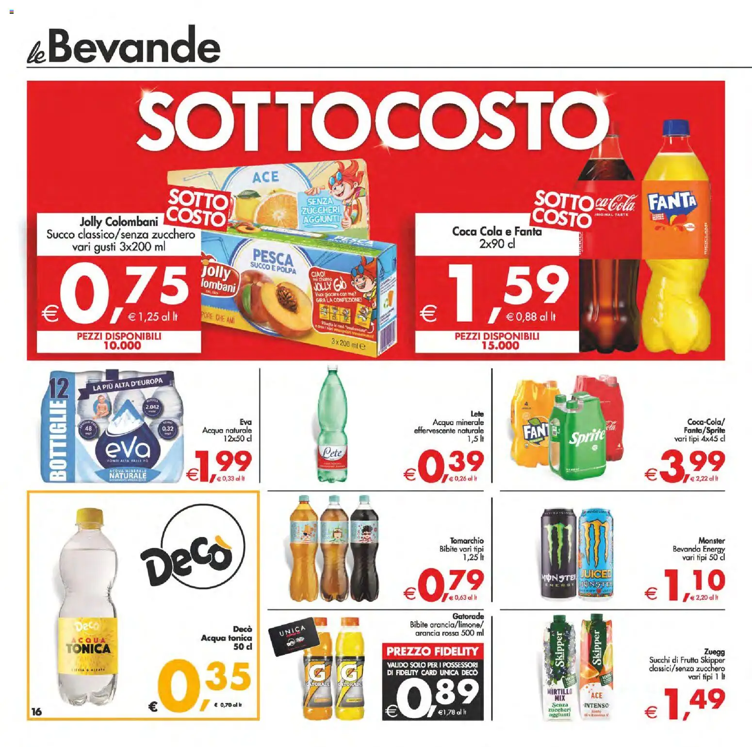 Volantino Decò del 06.03.2026 | Pagina: 22 | Prodotti: Zucchero, Bibite, Fanta, Arancia